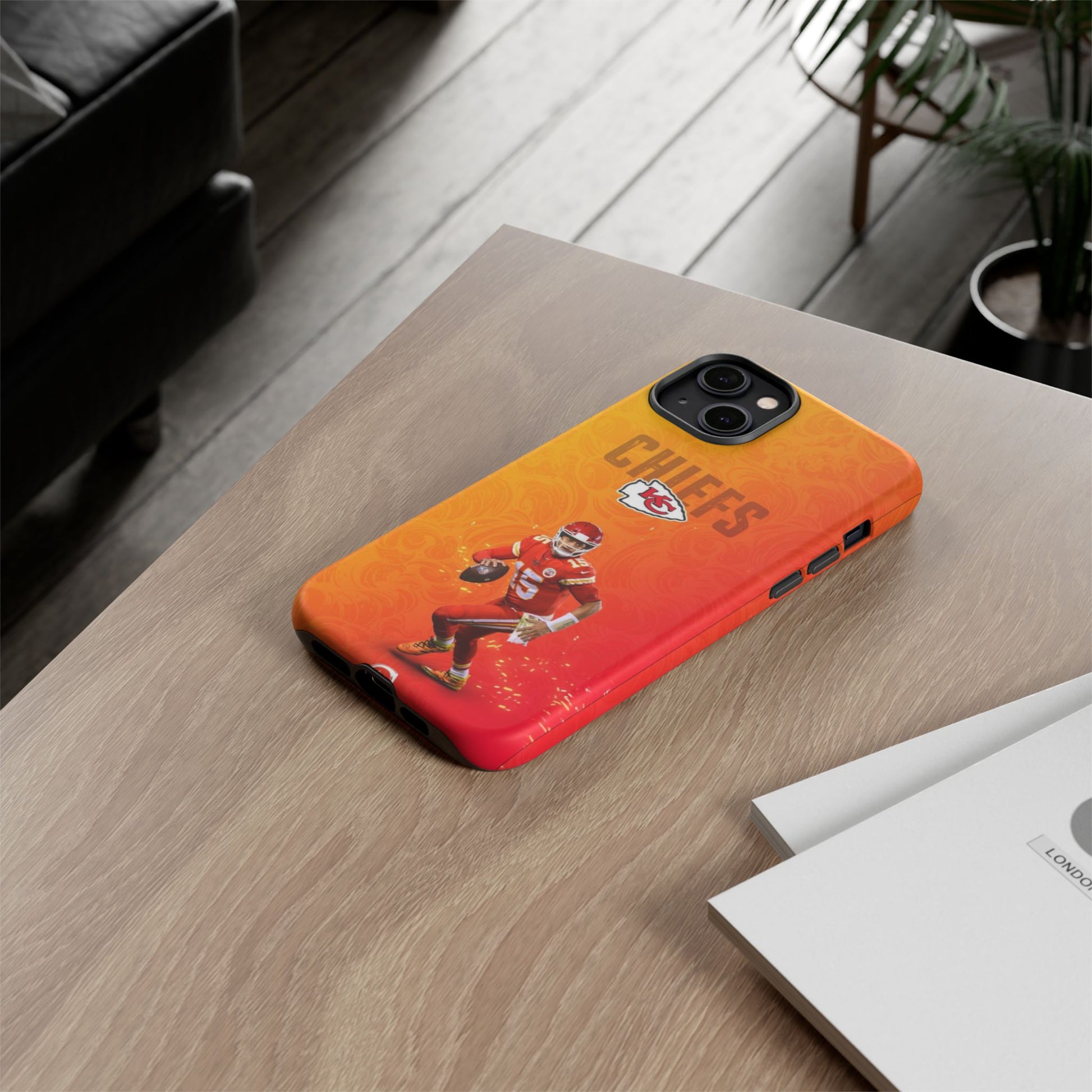 Kansas City Chiefs Patrick Mahomes Football Tough Cases for iPhones, Samsung, and Pixel