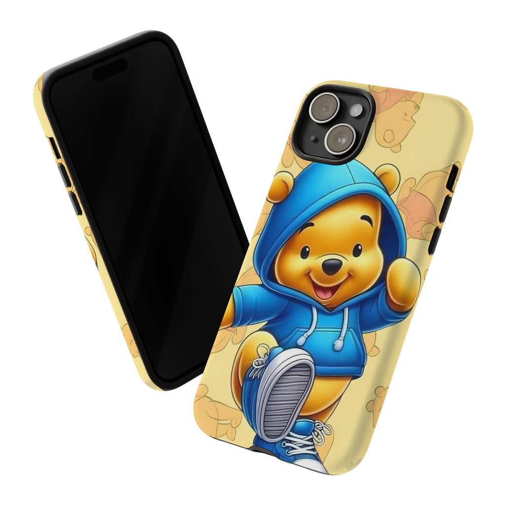 Cute Pooh Bear Phone Case, Tough Case