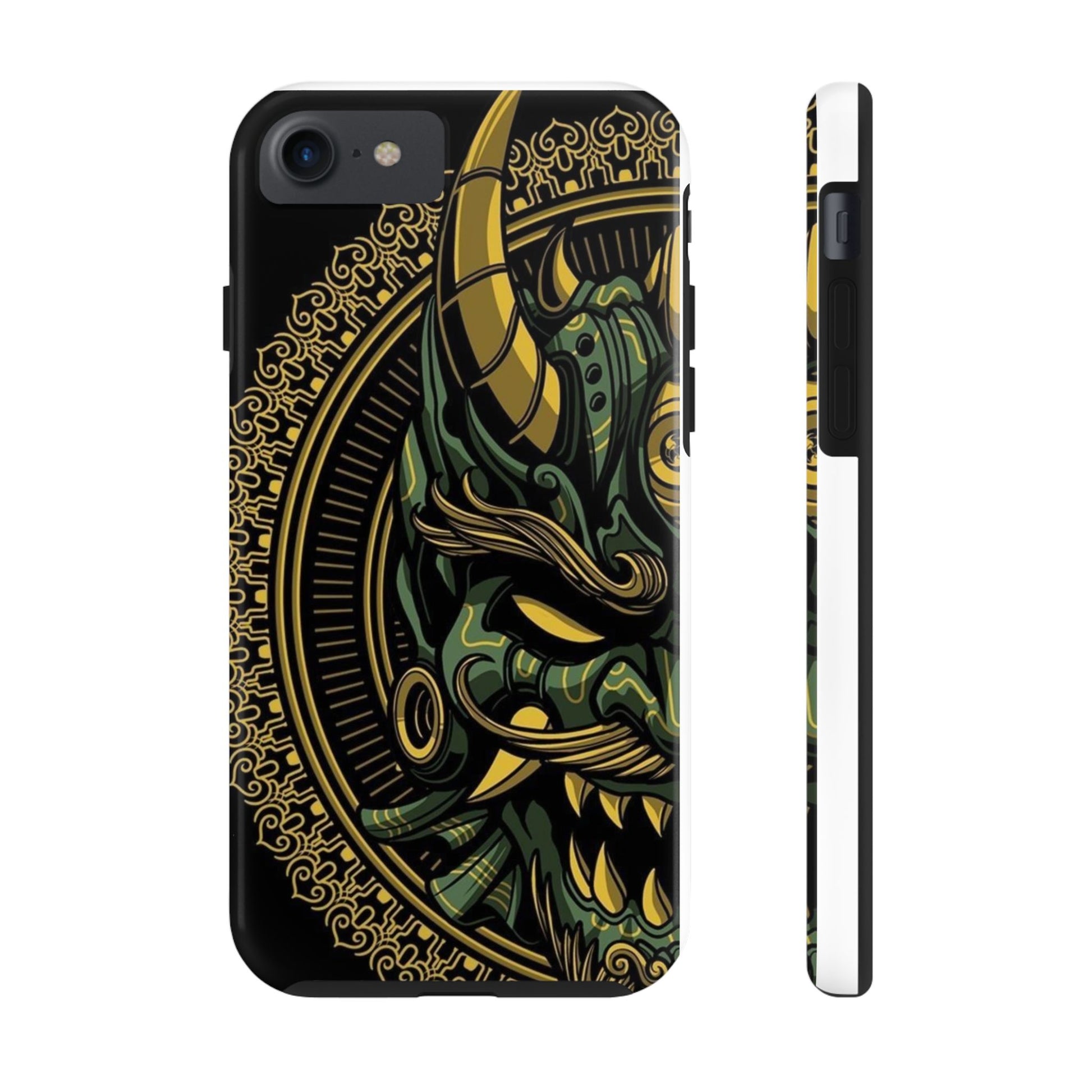 Kabuki Mask Theme Phone Cases for Iphones & Samsung Durable