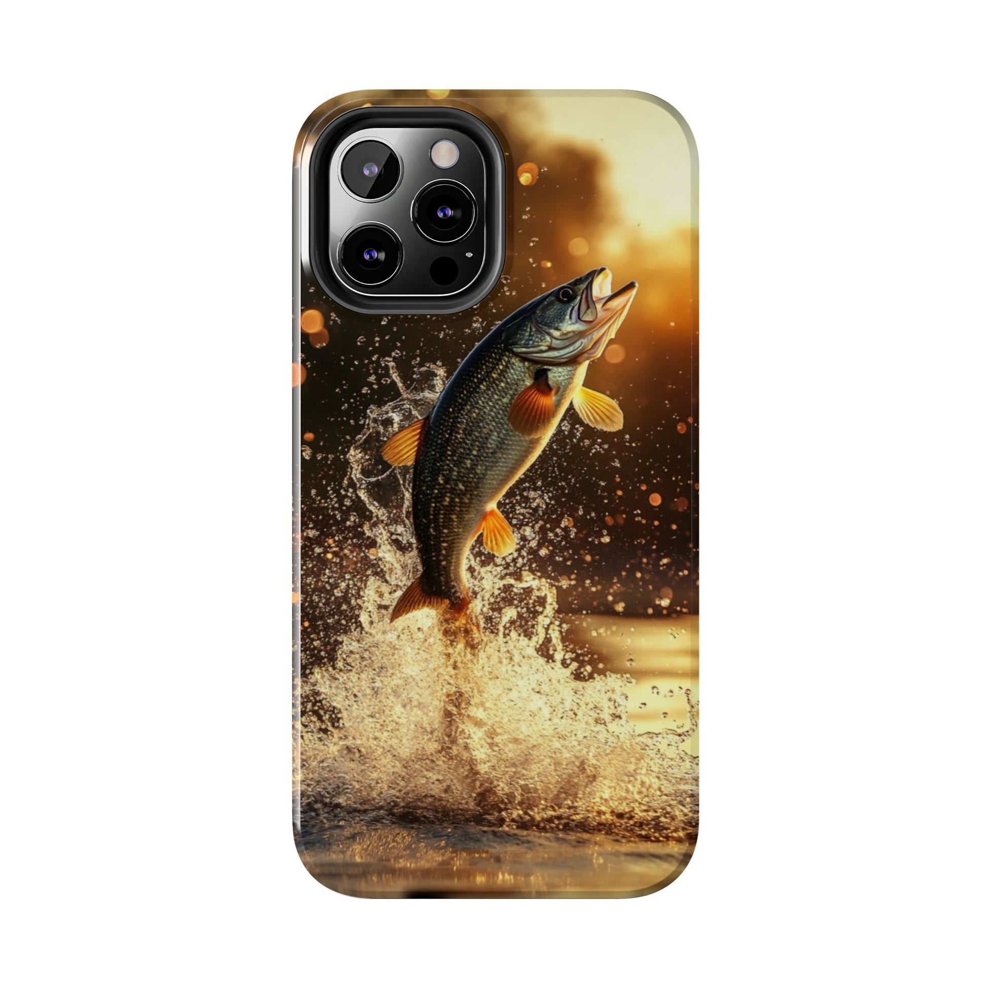 Jumping Bass Fish Theme Phone Cases for iPhones & Samsung Phones