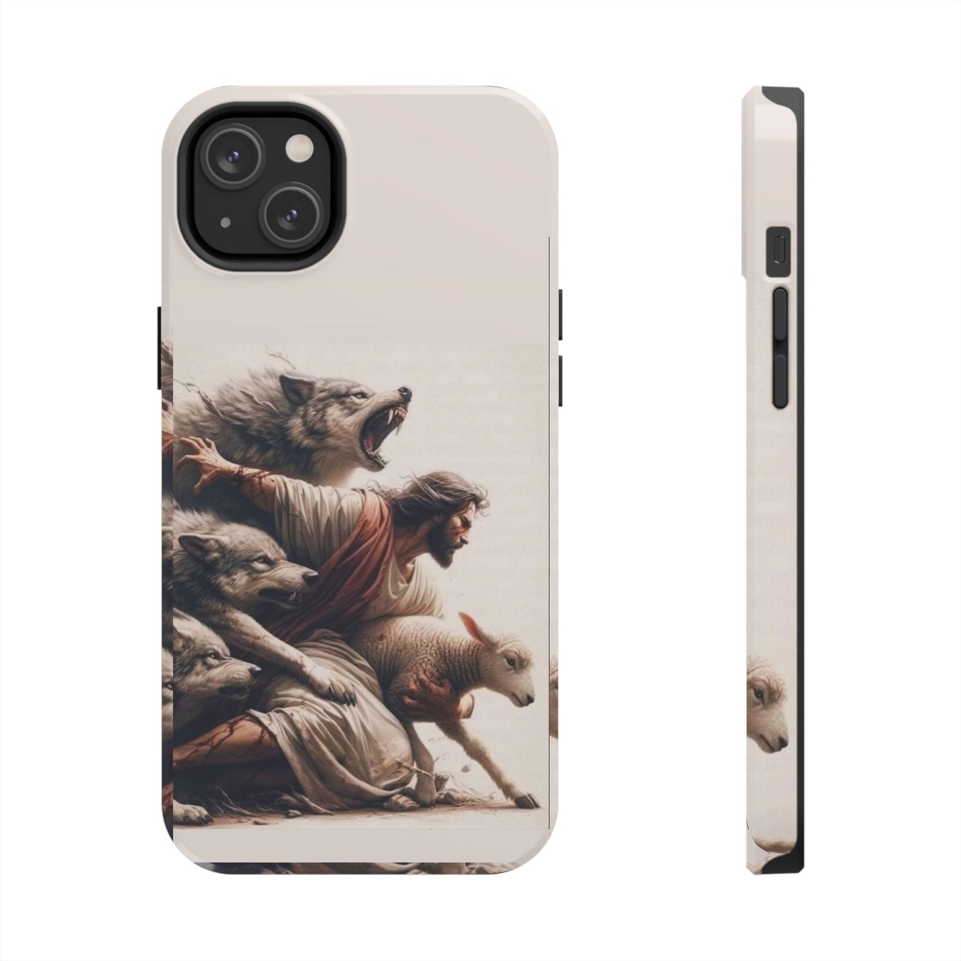 Jesus x Wolves Christian Themed Tough Phone Cases for Iphones & Samsung Phones