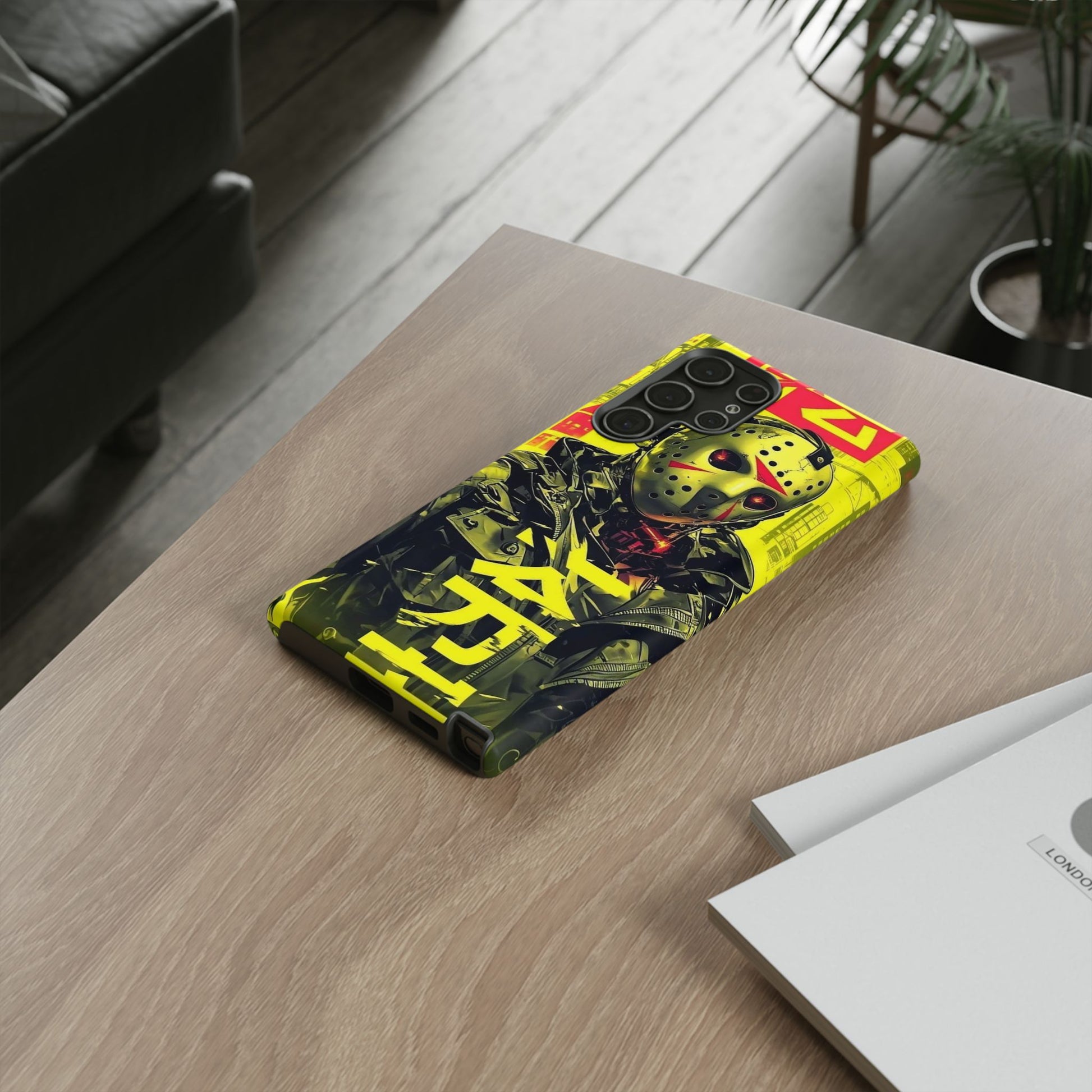 Cyberpunk X Jason Voorhees Tough Cases for iPhones, Samsung, and Pixel