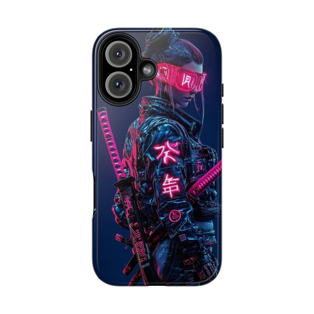 Female Cyber Ninja Warrior Phone Cases for Iphones & Samsung Phones