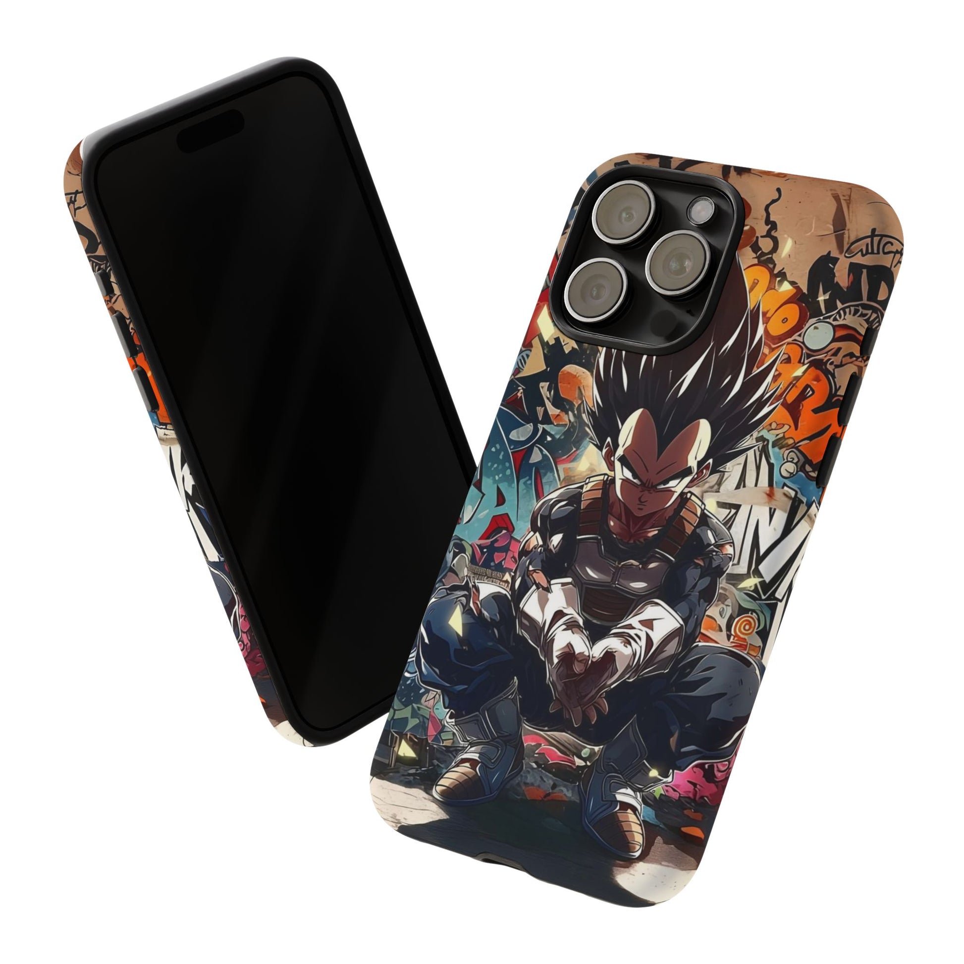 Anime Vegeta Dragon ball Z Tough Cases for iPhones, Samsung, and Pixel