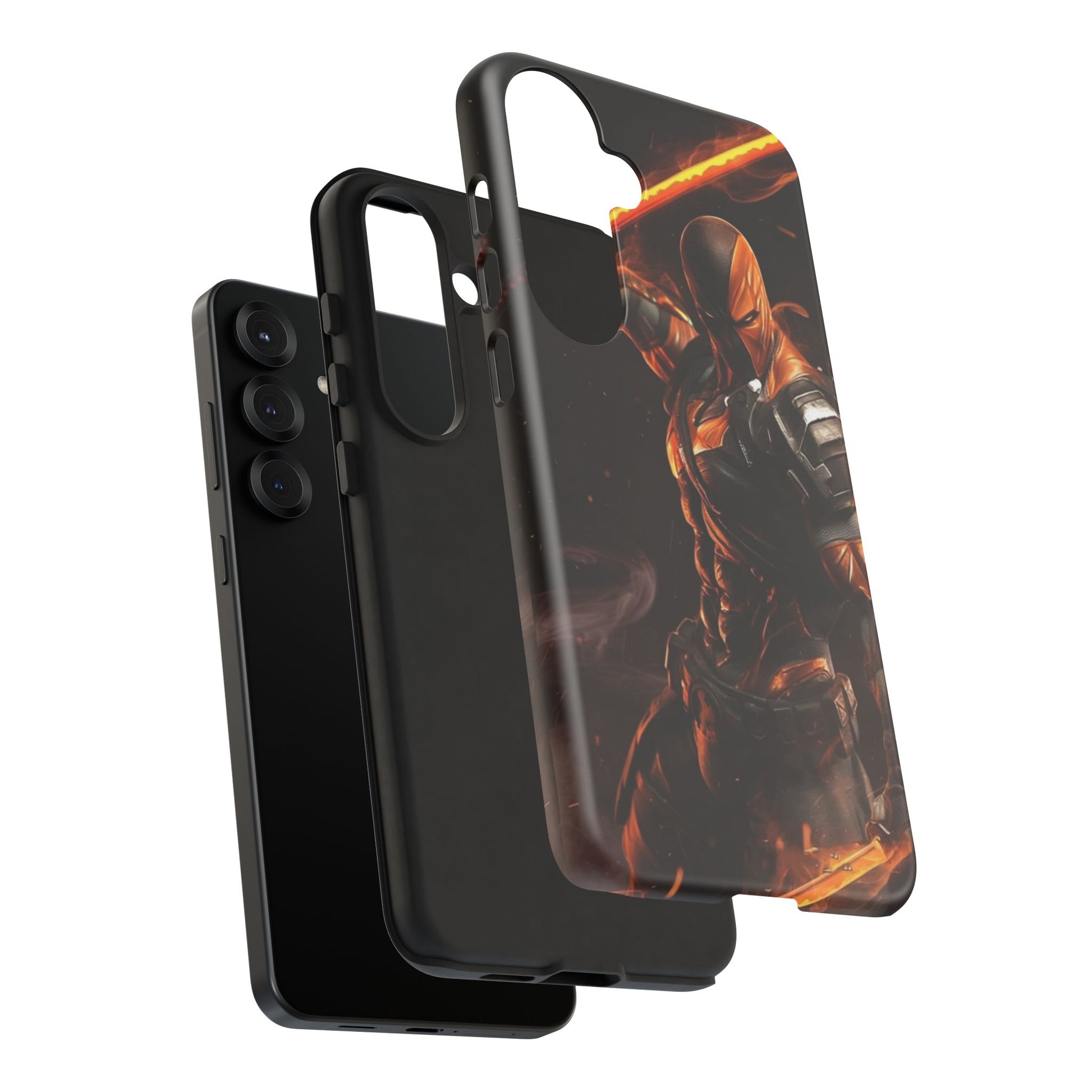 DC Comics Death Stroke Tough Cases for iPhones, Samsung, and Pixel