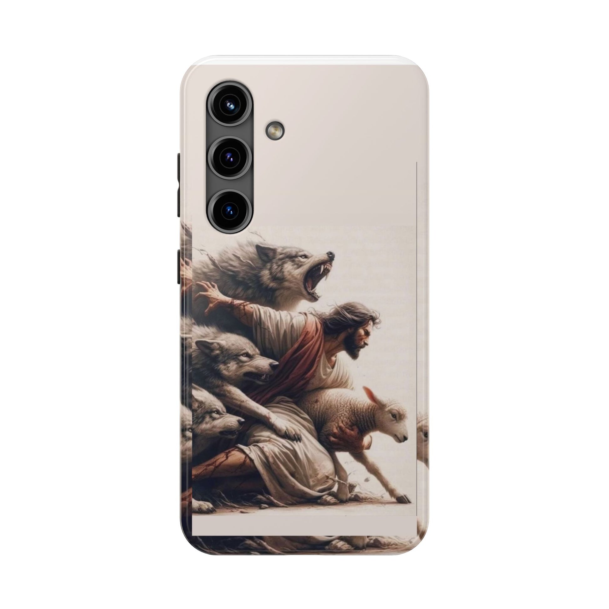 Jesus x Wolves Christian Themed Tough Phone Cases for Iphones & Samsung Phones