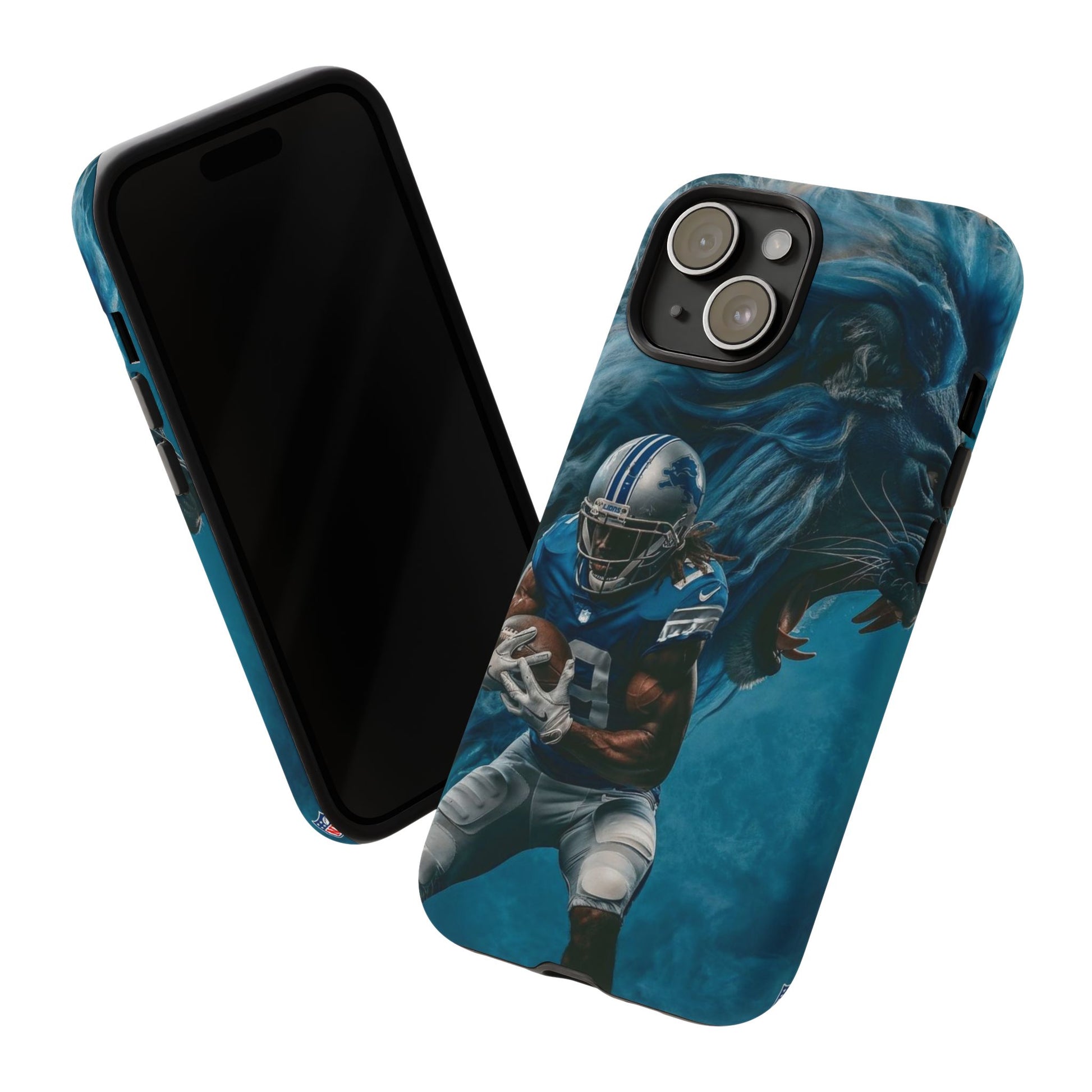 Detroit Lions Player Football Phone Case, Tough Cases for iPhones, Samsung, and Pixel