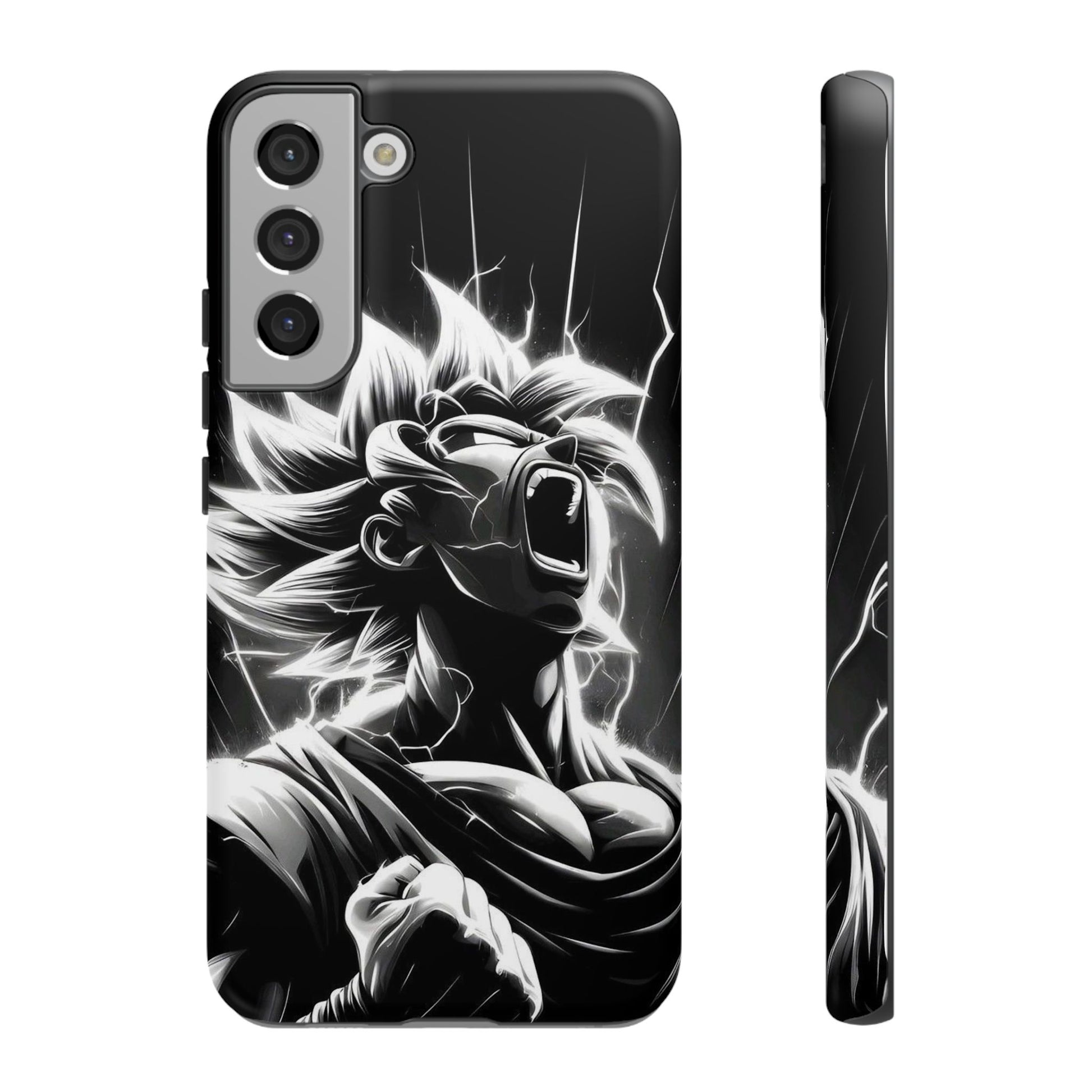 Anime Saiyan Rage Dragon ball Z Tough Cases for iPhones, Samsung, and Pixel