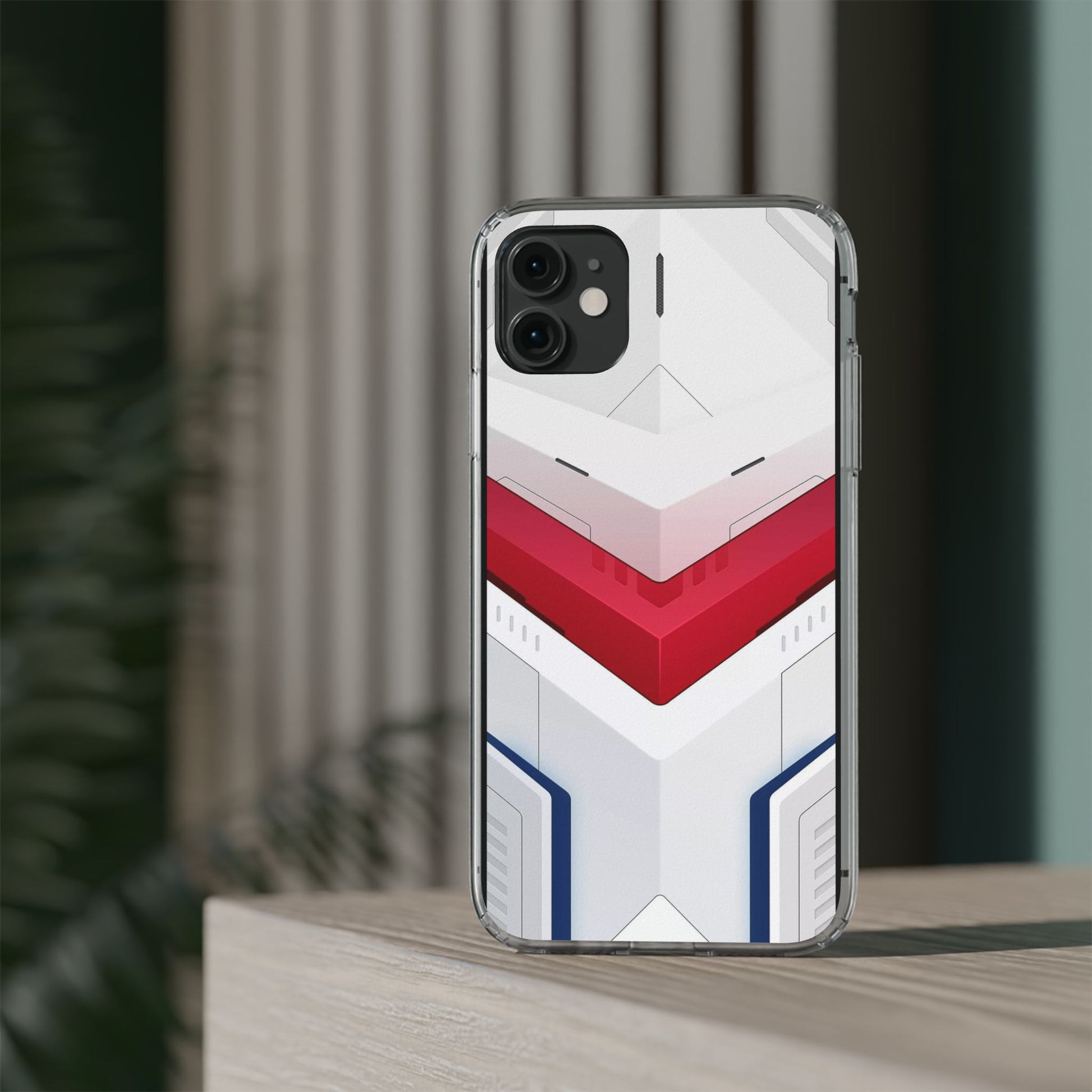 Mecha Armor Phone Case, Gundam Clear Cover for iPhone & Samsung - Gift for Anime
