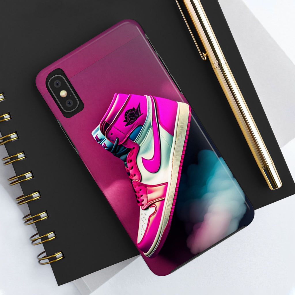 Pink Jordan Sneakers Phone Cases for iPhones & Samsung Phones