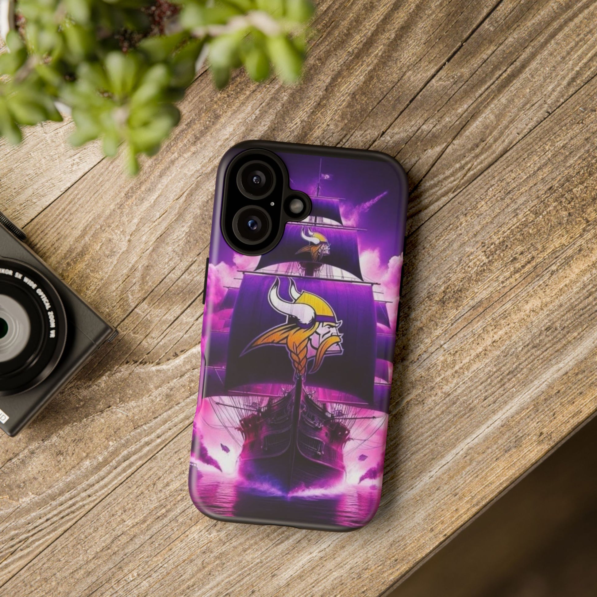 Minnesota Vikings Ship Football Phone Case, Tough Cases for iPhones, Samsung, and Pixel