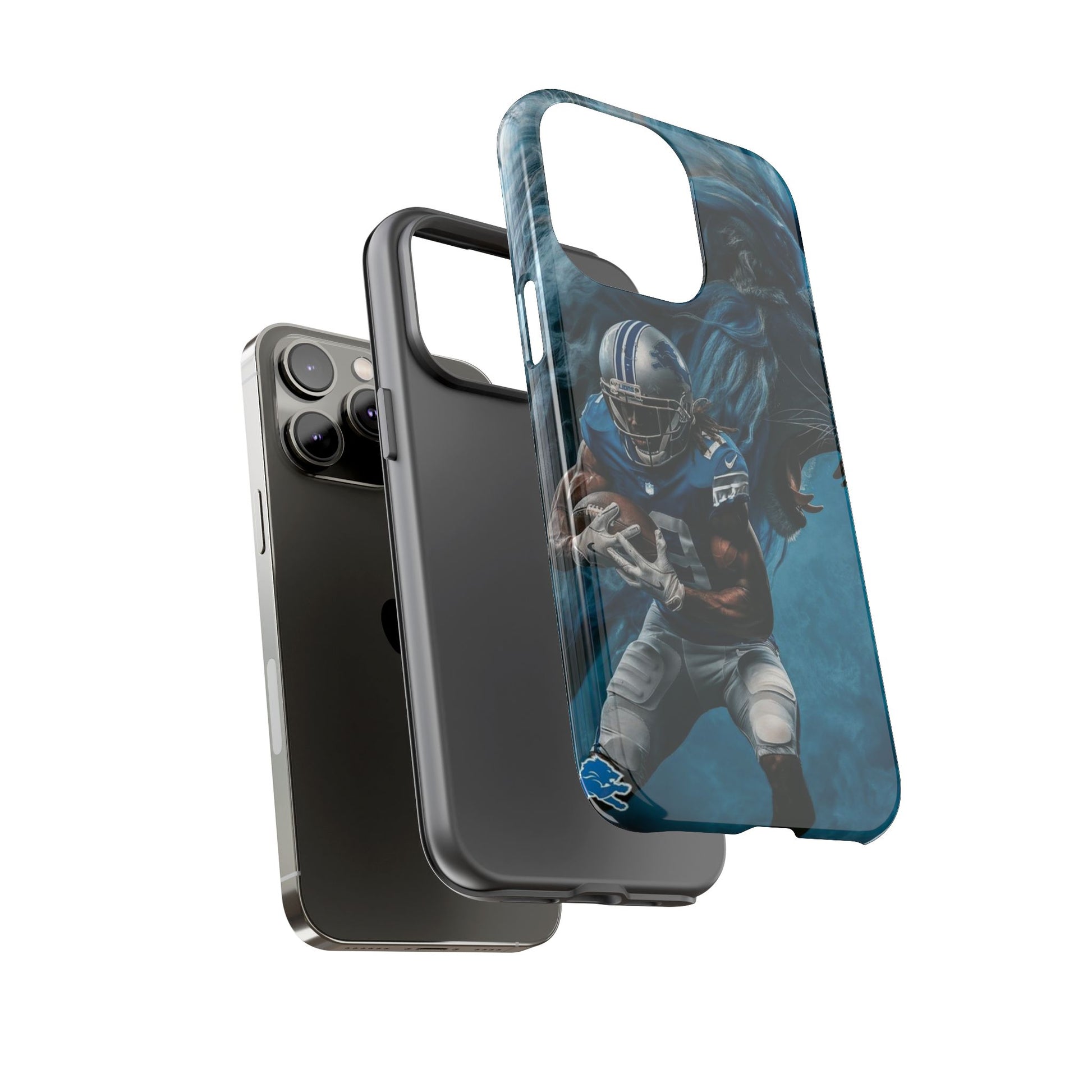 Detroit Lions Player Football Phone Case, Tough Cases for iPhones, Samsung, and Pixel