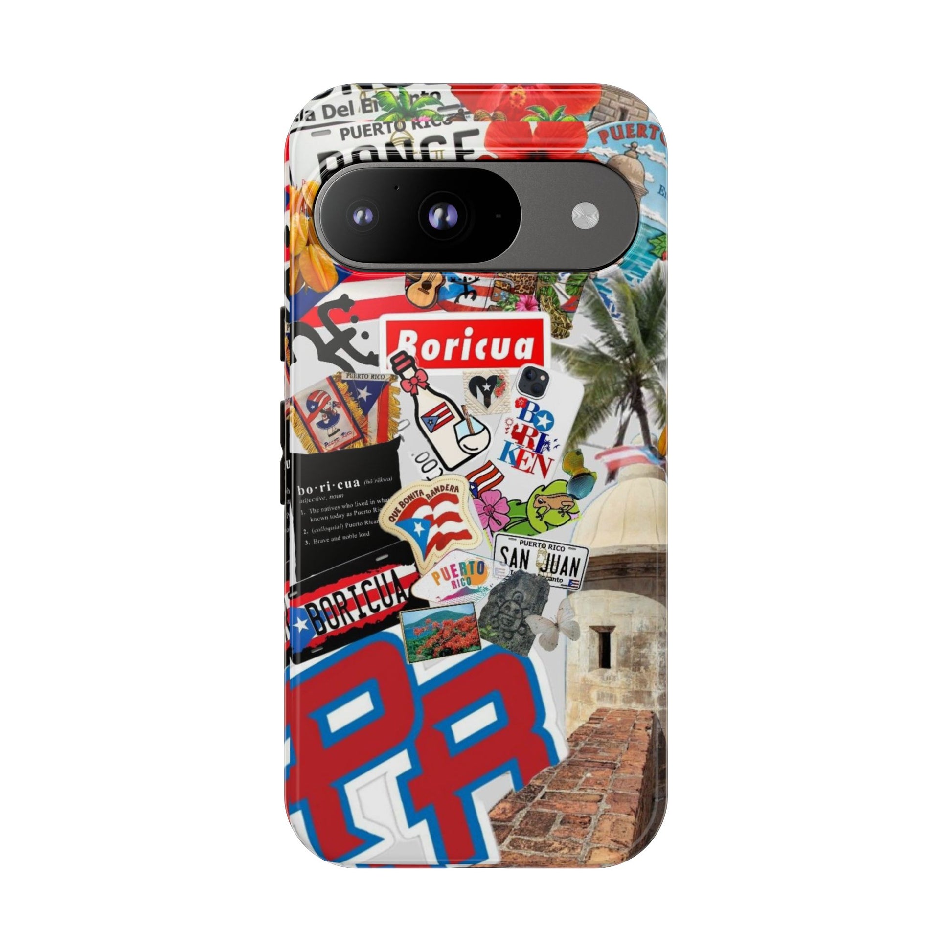 Puerto Rico Boricua Art Tough Cases for iPhones, Samsung, and Pixel
