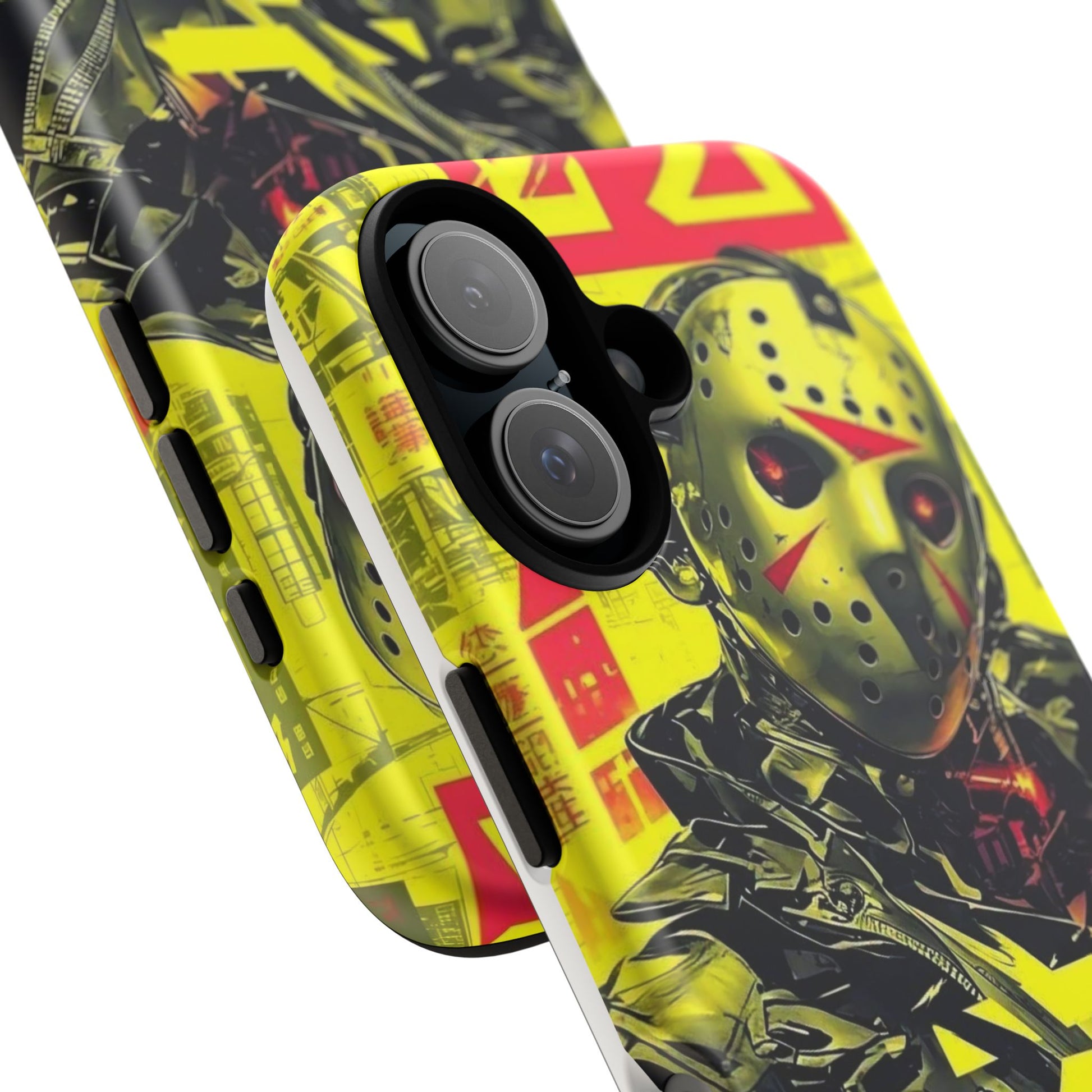 Cyberpunk X Jason Voorhees Tough Cases for iPhones, Samsung, and Pixel