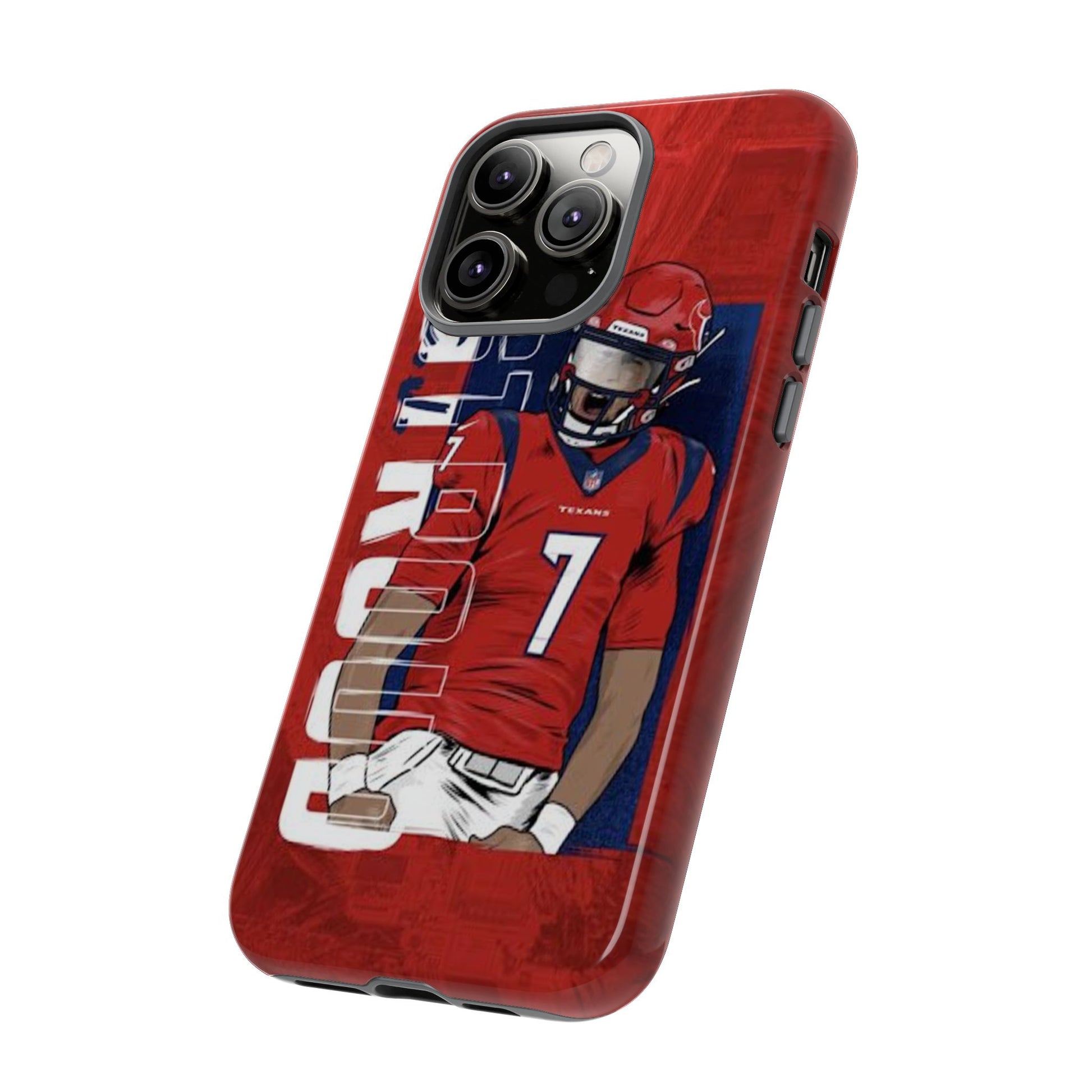Houston Texans Football CJ Stroud Tough Cases for iPhones, Samsung, and Pixel