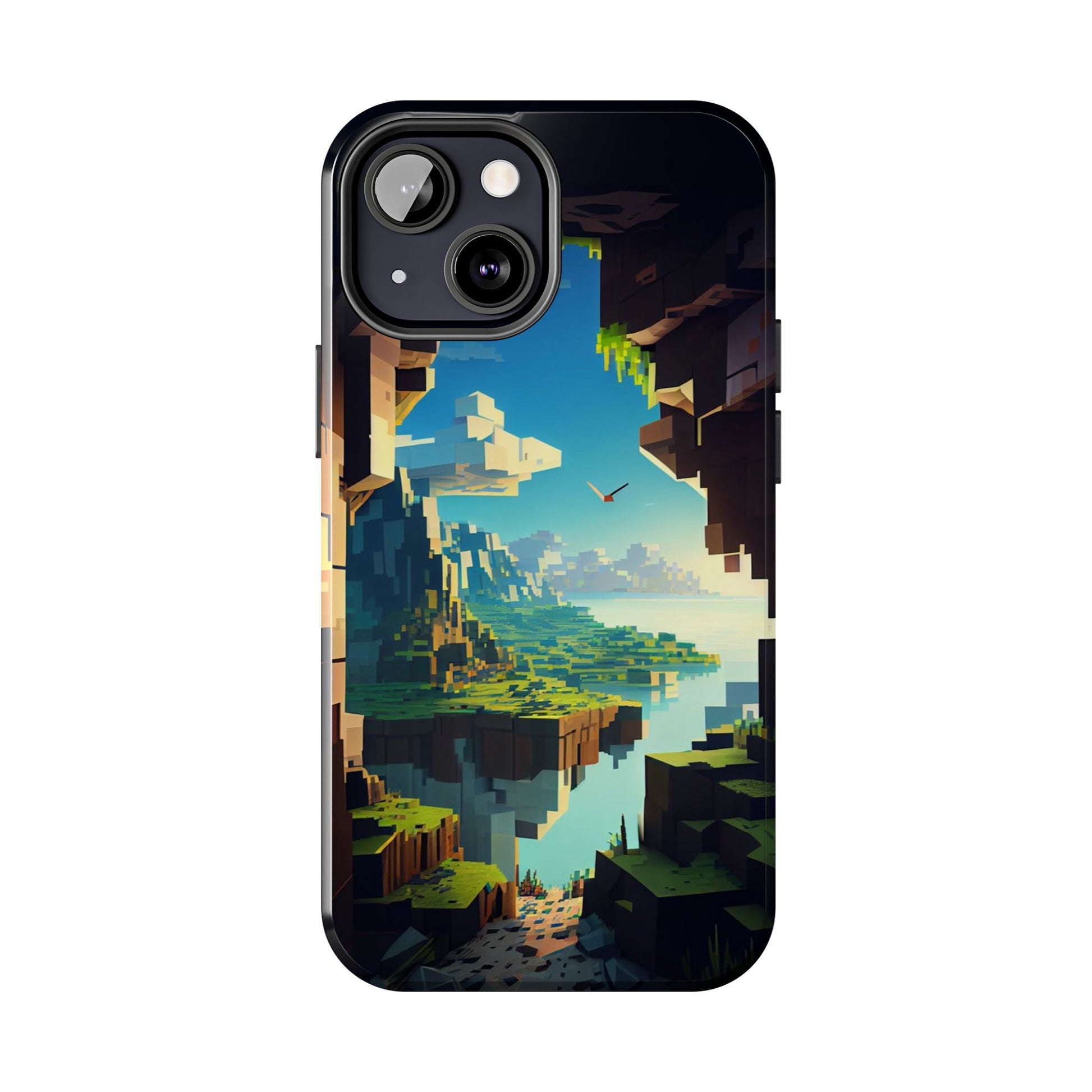 World of Minecraft Tough Phone Cases for Iphones & Samsung Phones Durable
