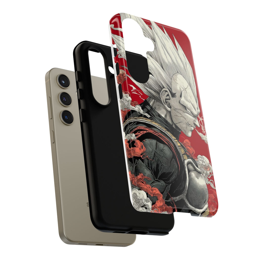 Dragon Ball Z Vegeta Anime Tough Cases for iPhones, Samsung, and Pixel
