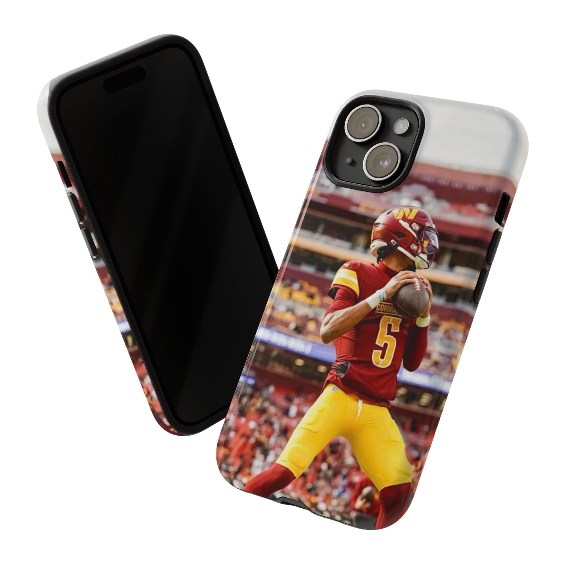 Jayden Daniels Washington Football Tough Cases for iPhones, Samsung, and Pixel