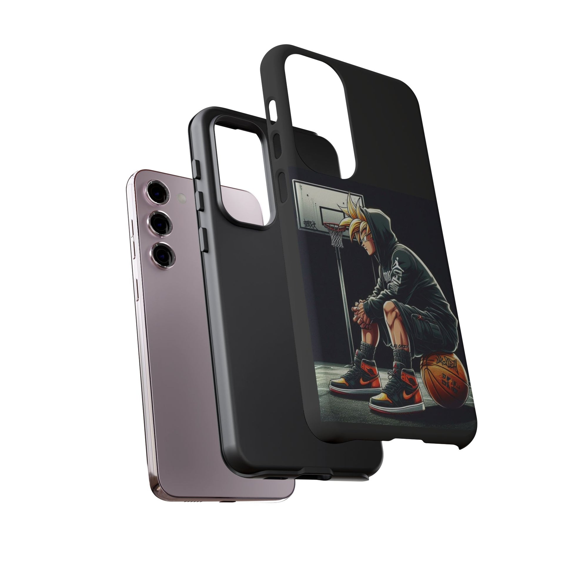 Son Goku Basketball Tough Cases for iPhones, Samsung, and Pixel