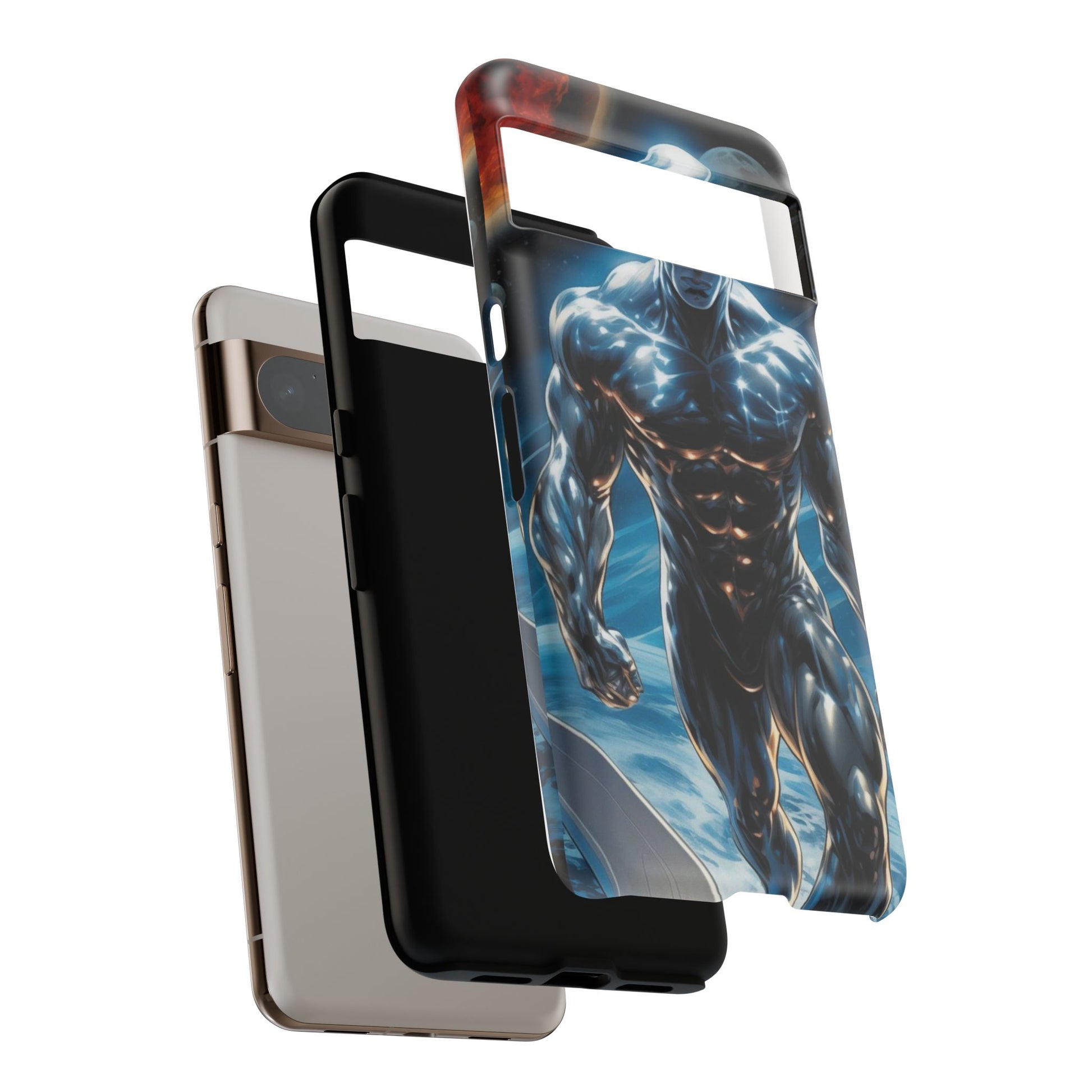 The Silver Surfer Comic Art Phone Case, Tough Cases for iPhones, Samsung, and Pixel