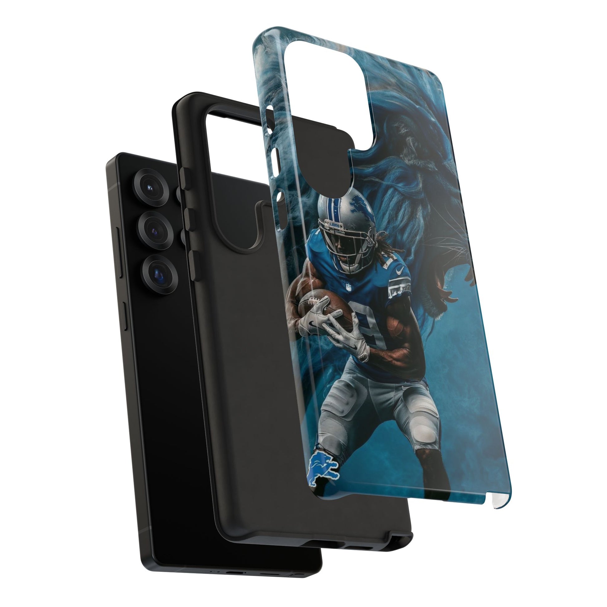 Detroit Lions Player Football Phone Case, Tough Cases for iPhones, Samsung, and Pixel