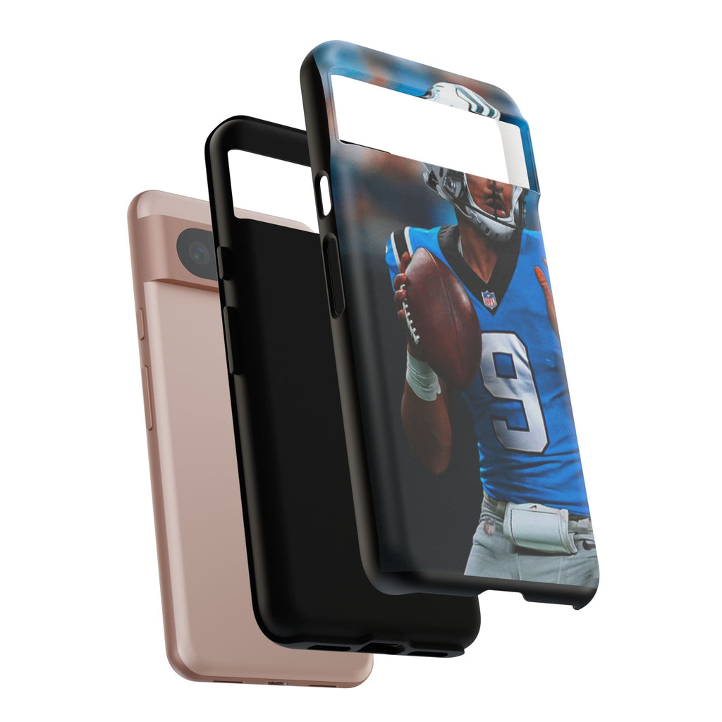 Carolina Panthers Bryce Young Football Tough Cases for iPhones, Samsung, and Pixel