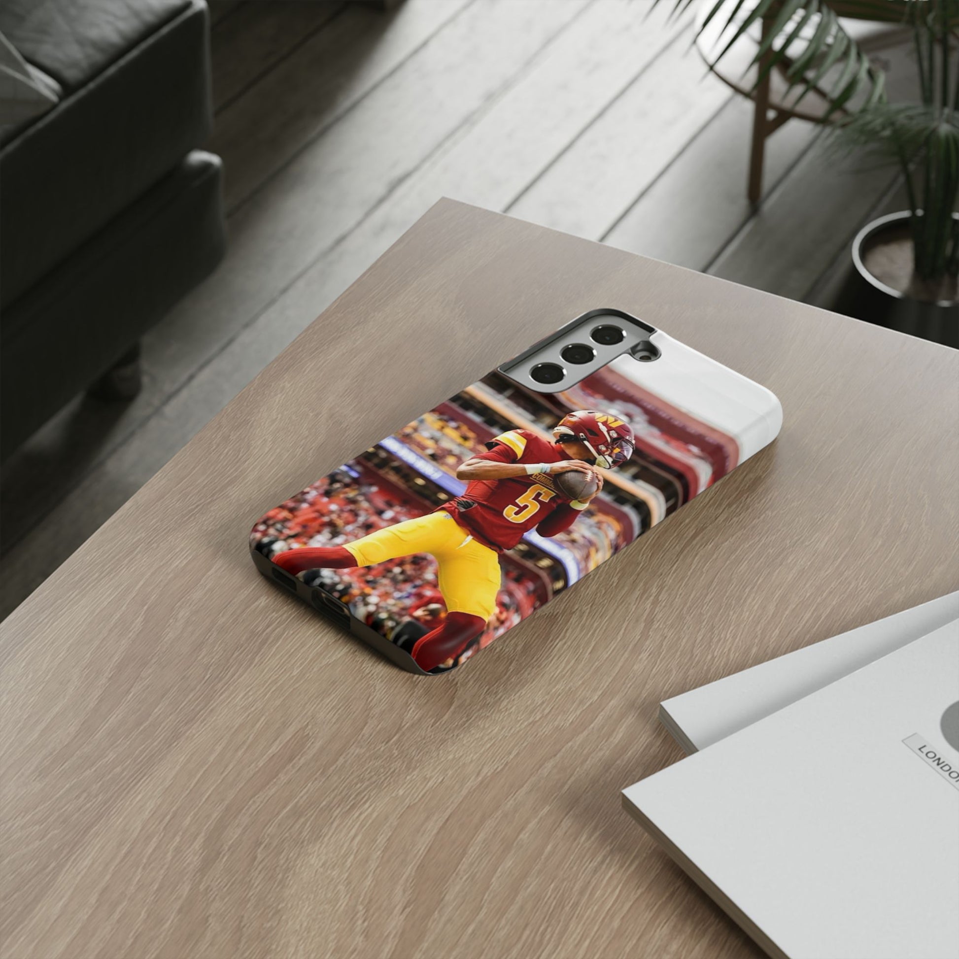 Jayden Daniels Washington Football Tough Cases for iPhones, Samsung, and Pixel