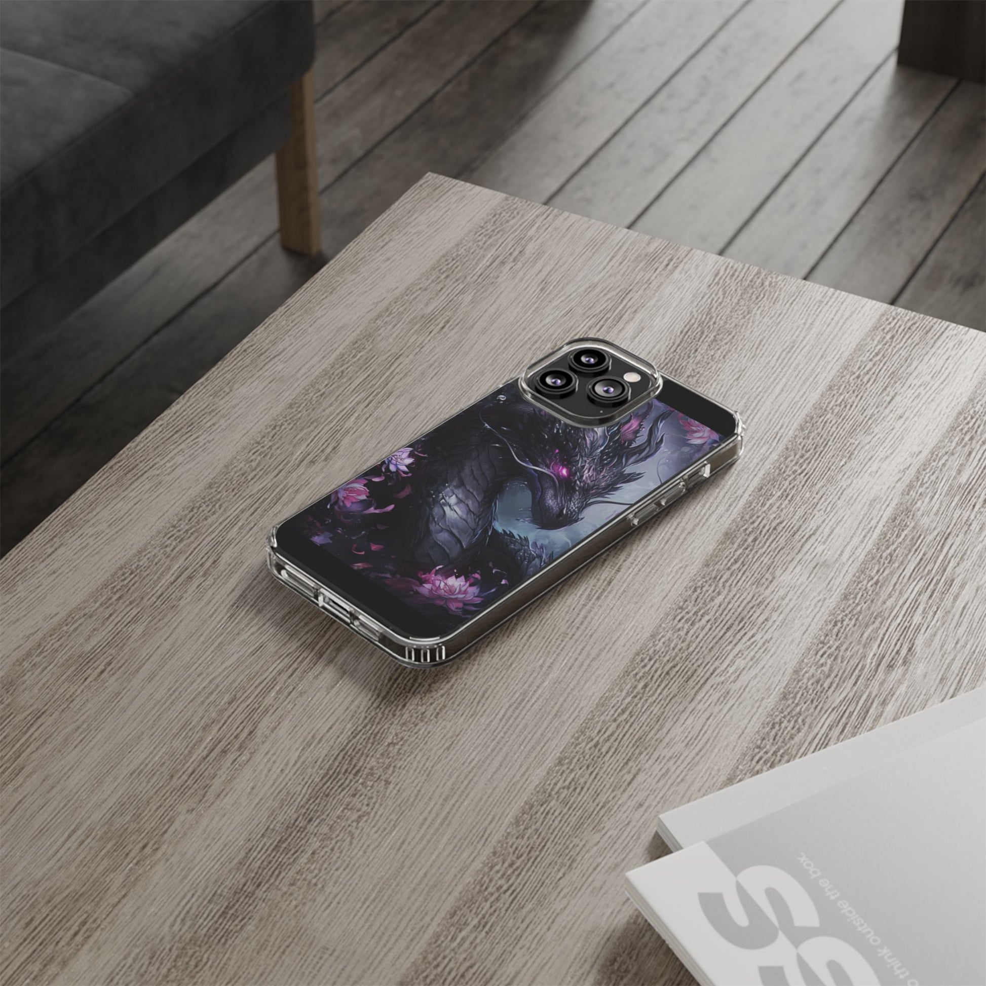 Phone Cases, Purple Dragon Design, iPhone Samsung Case, Protective Cover, Unique