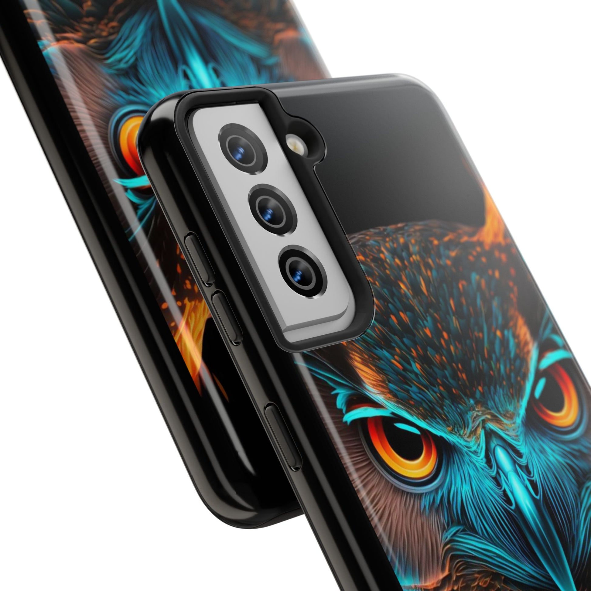 Neon Owl Theme Phone Cases for iPhones & Samsung Phones