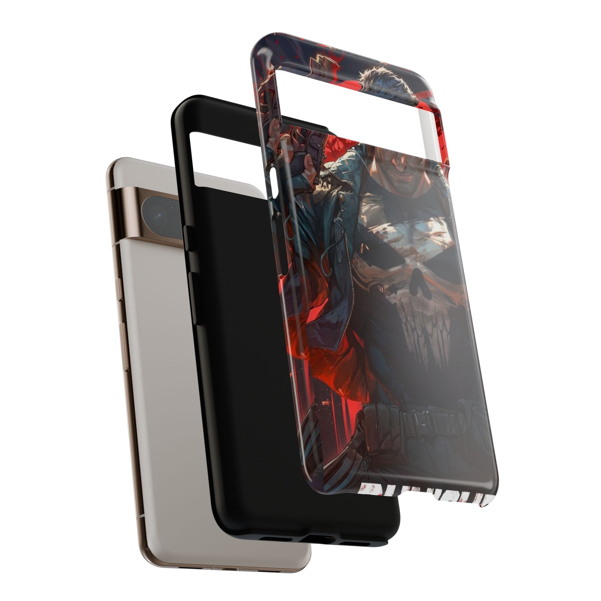 Punisher Tough Cases for iPhones, Samsung, and Pixel