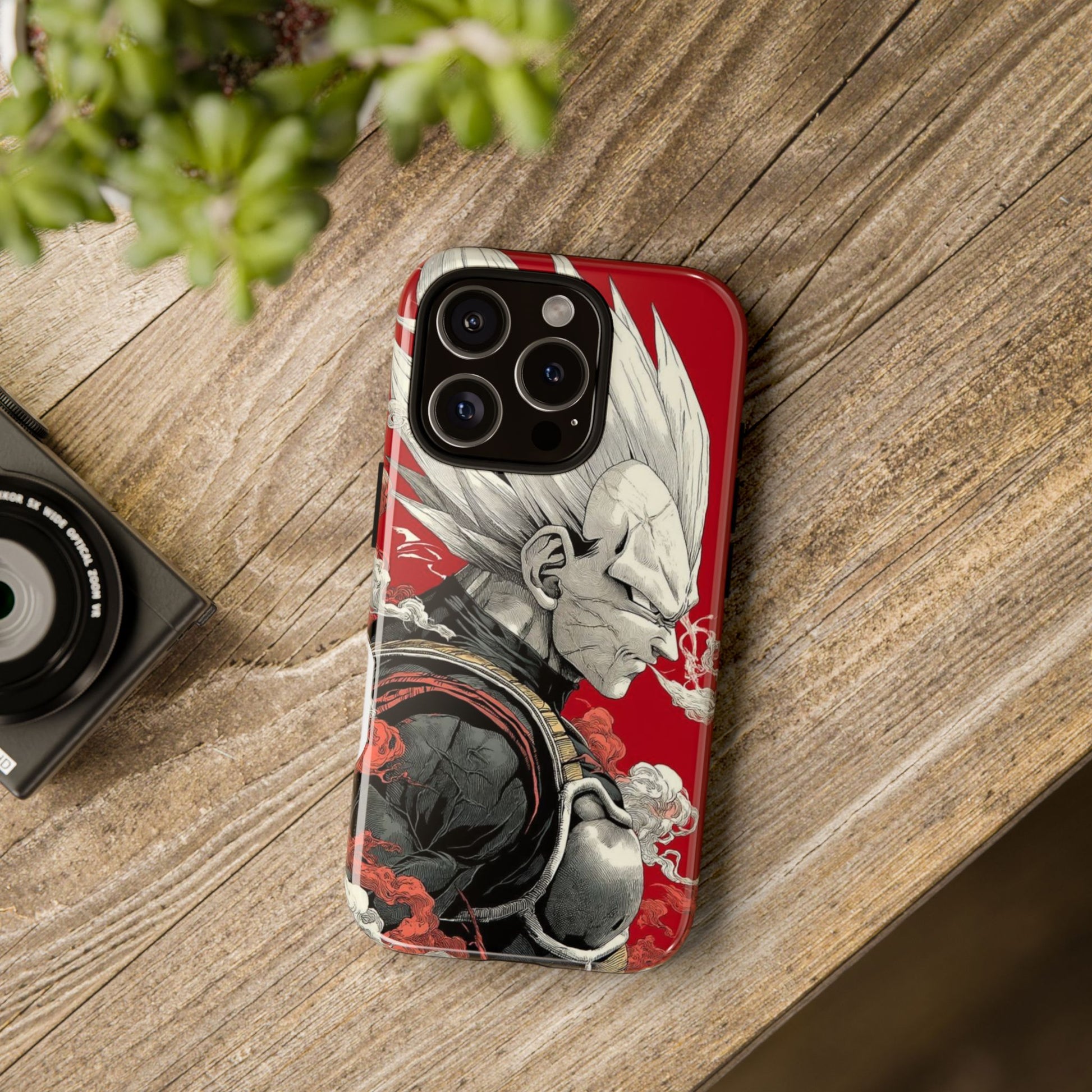 Dragon Ball Z Vegeta Anime Tough Cases for iPhones, Samsung, and Pixel