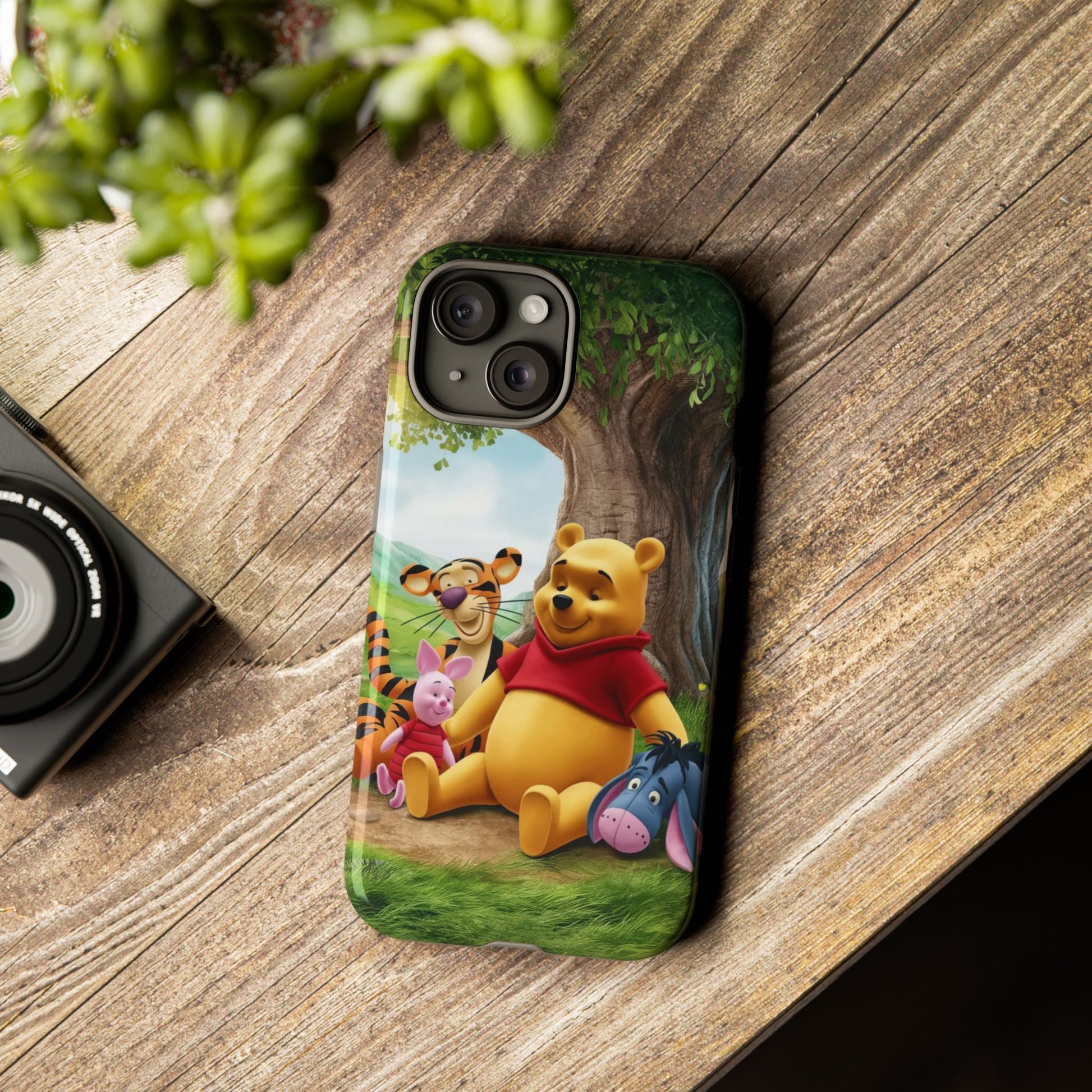 Cute Pooh Bear Phone Case, Tough Cases, Disney Phone for iPhones, Samsung, and Pixel