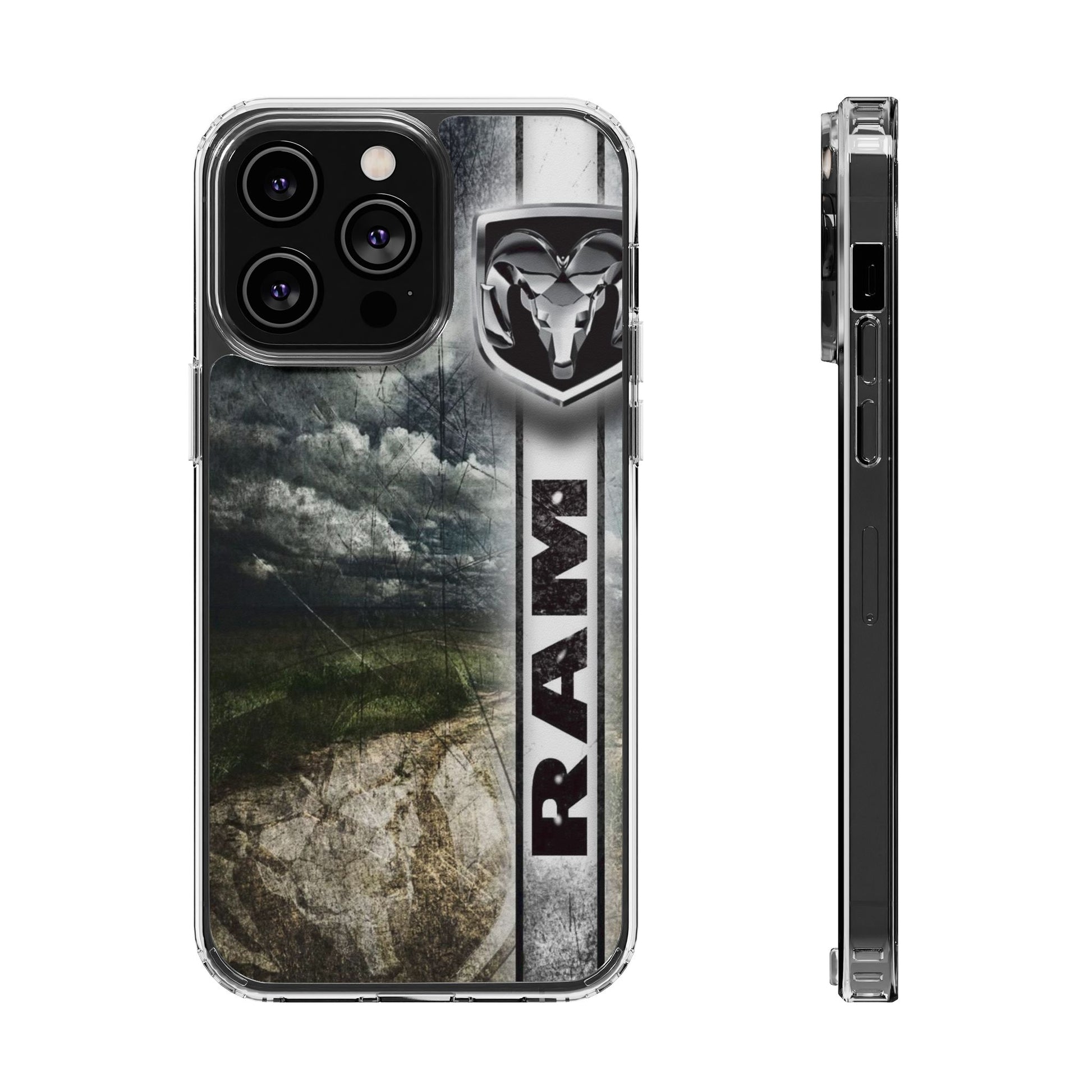 Phone Case, Dodge Ram Logo Clear Case for iPhone and Samsung, Truck Lover Gift,
