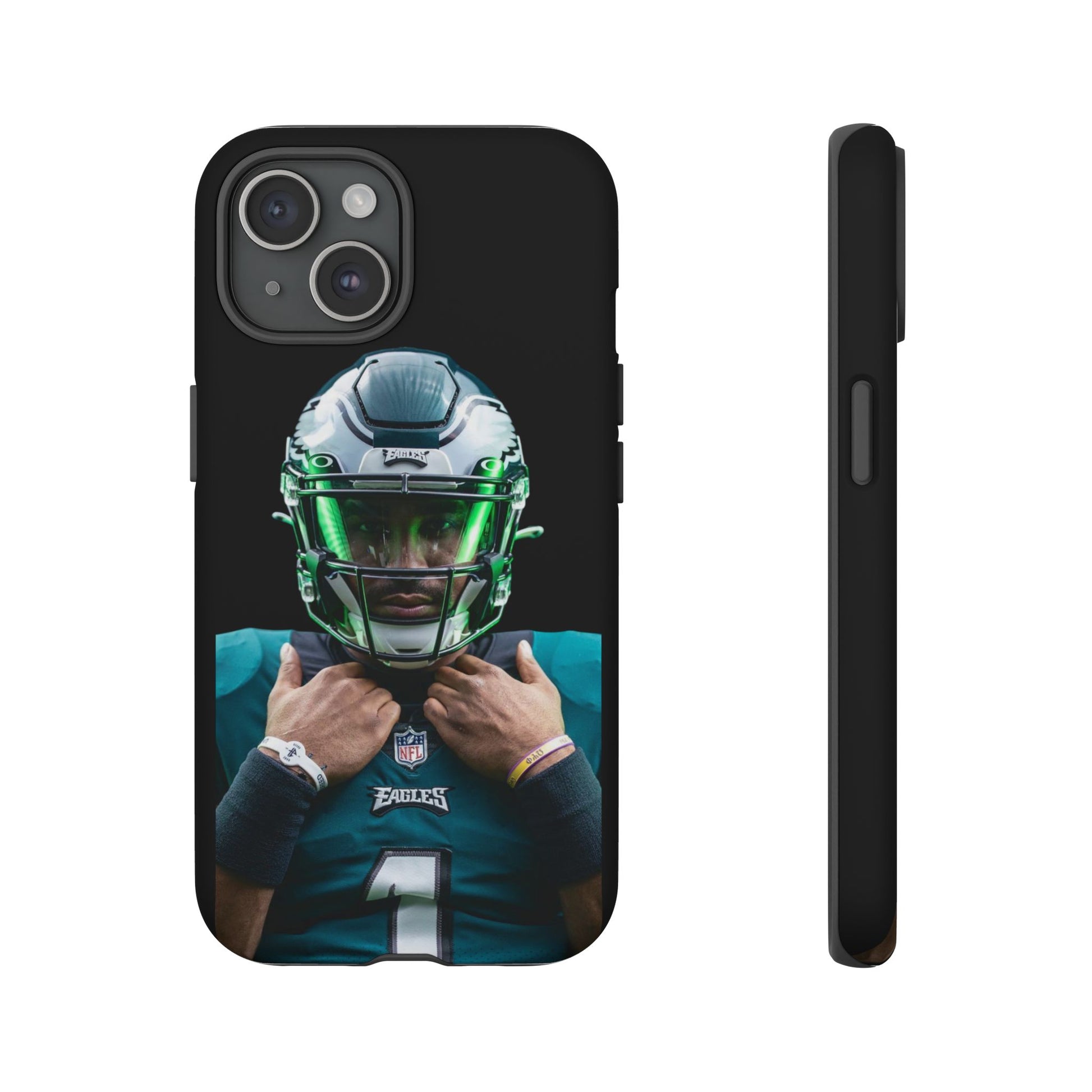 Eagles Football Jalen Hurts Tough Cases for iPhones, Samsung, and Pixel