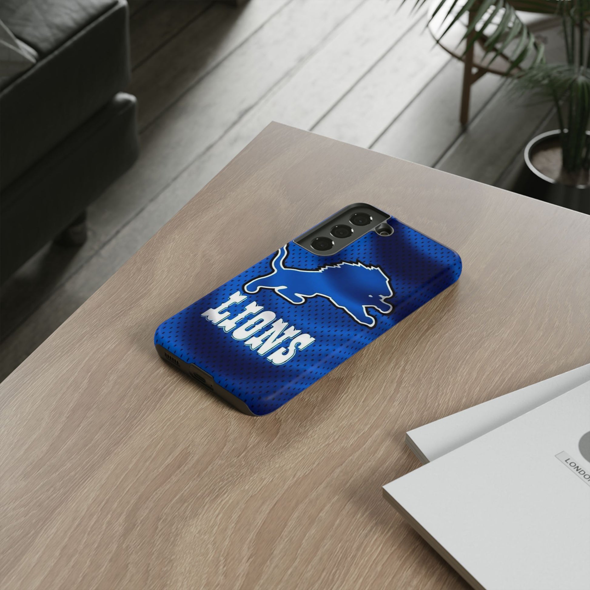 Detroit Lions Football Jersey Phone Case, Tough Cases for iPhones, Samsung, and Pixel