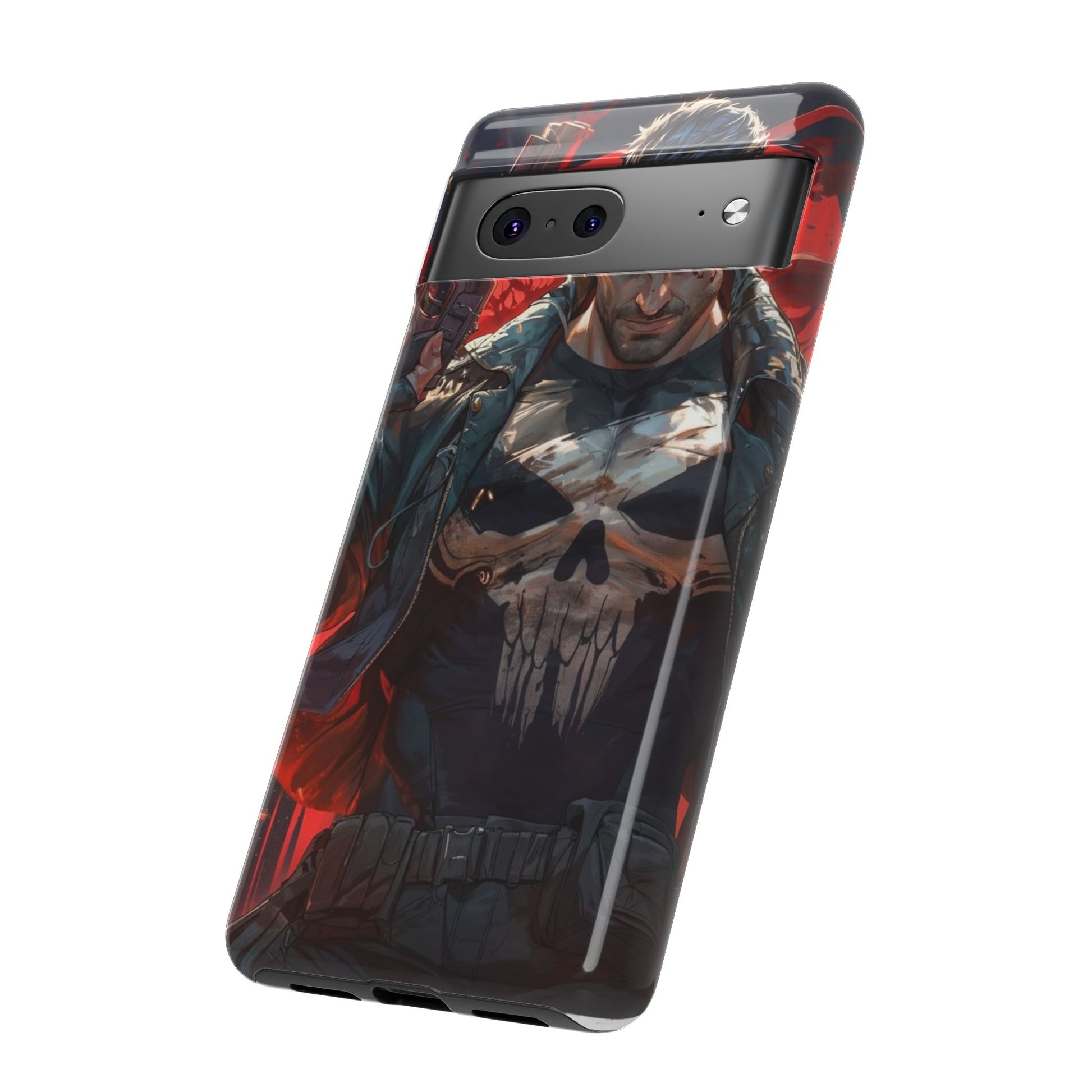 Punisher Tough Cases for iPhones, Samsung, and Pixel