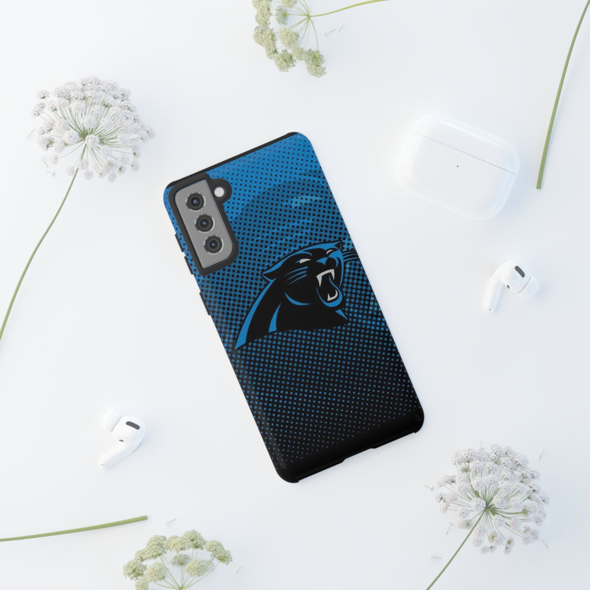 Carolina Panthers Football Logo Tough Cases for iPhones, Samsung, and Pixel