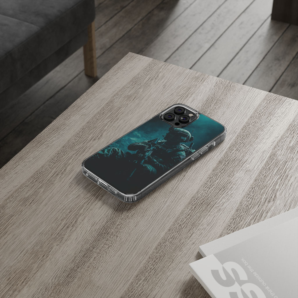 USA Military Inspired design Clear Phone Cases for Iphone and Samsung phones