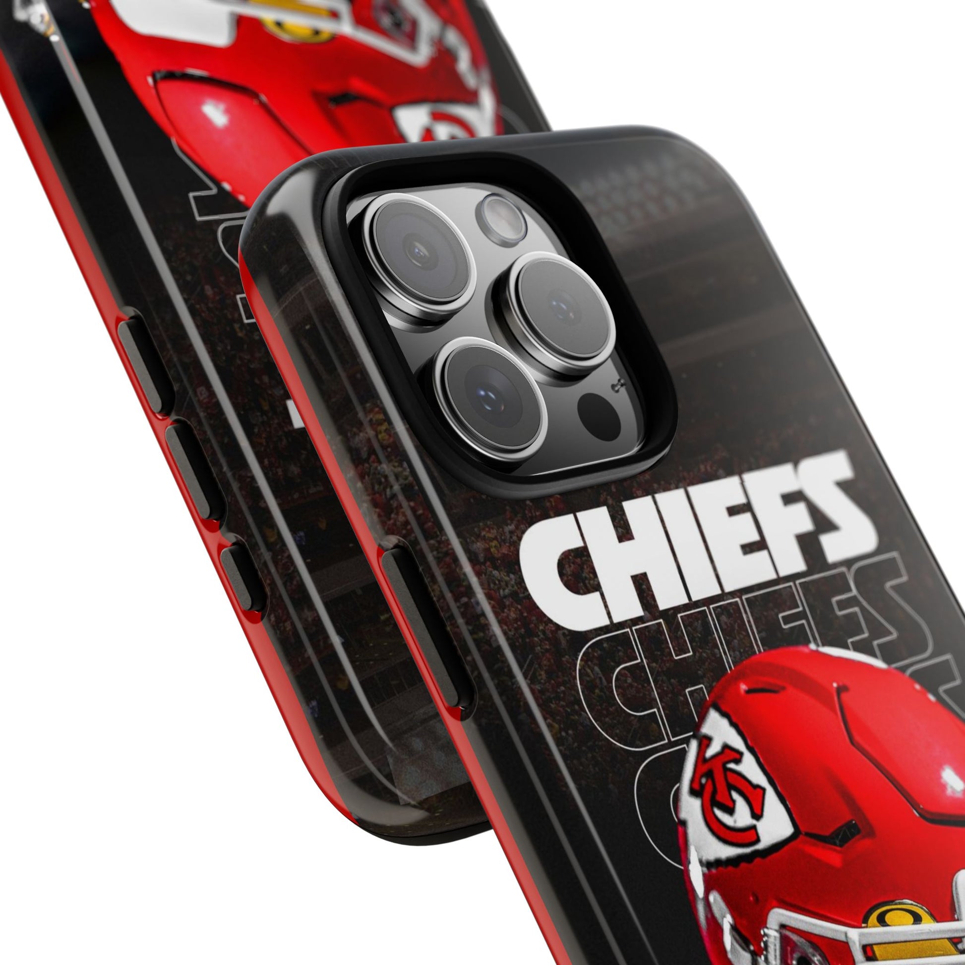 Kansas City Chiefs Football Helmet Logo Tough Cases for iPhones, Samsung, and Pixel