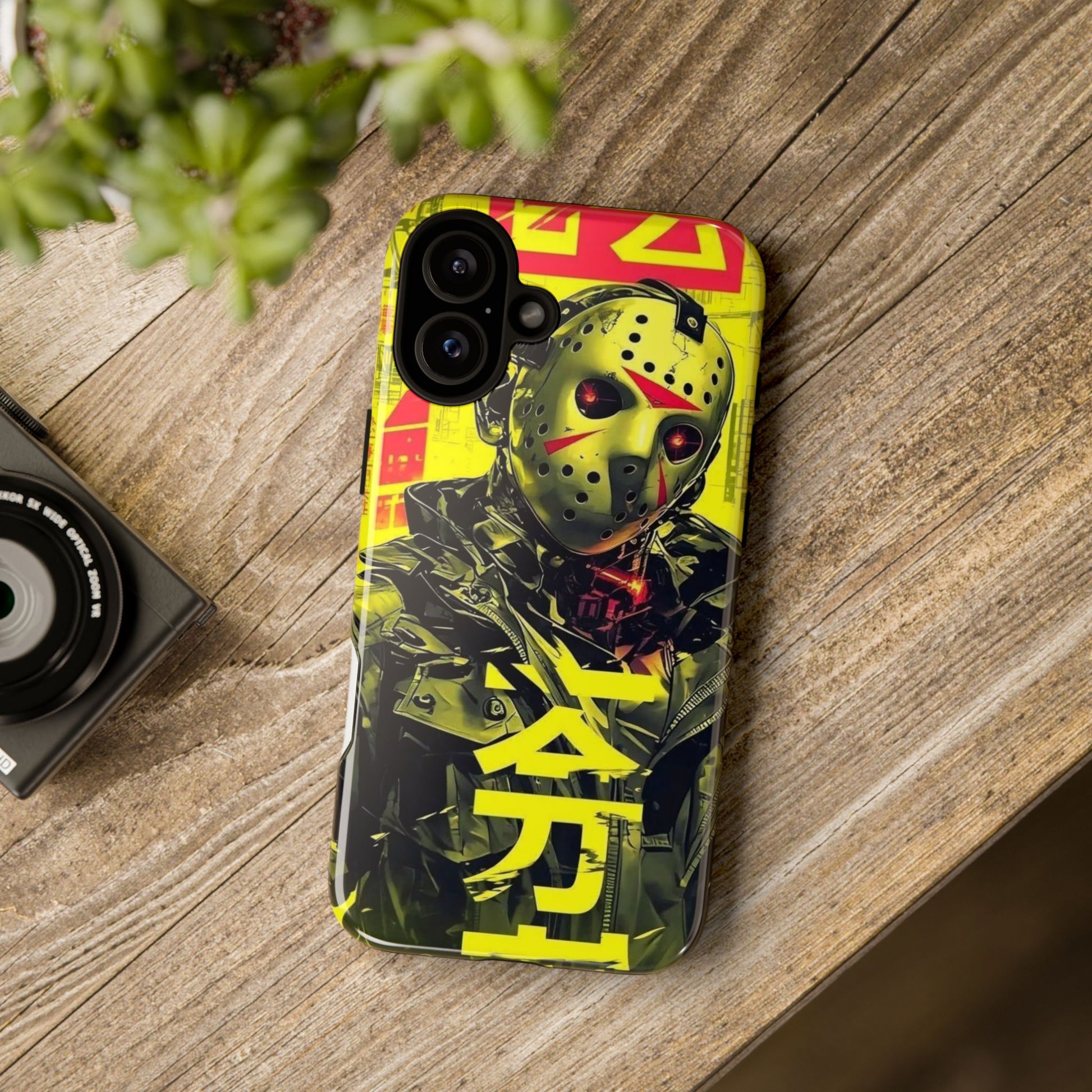Cyberpunk X Jason Voorhees Tough Cases for iPhones, Samsung, and Pixel