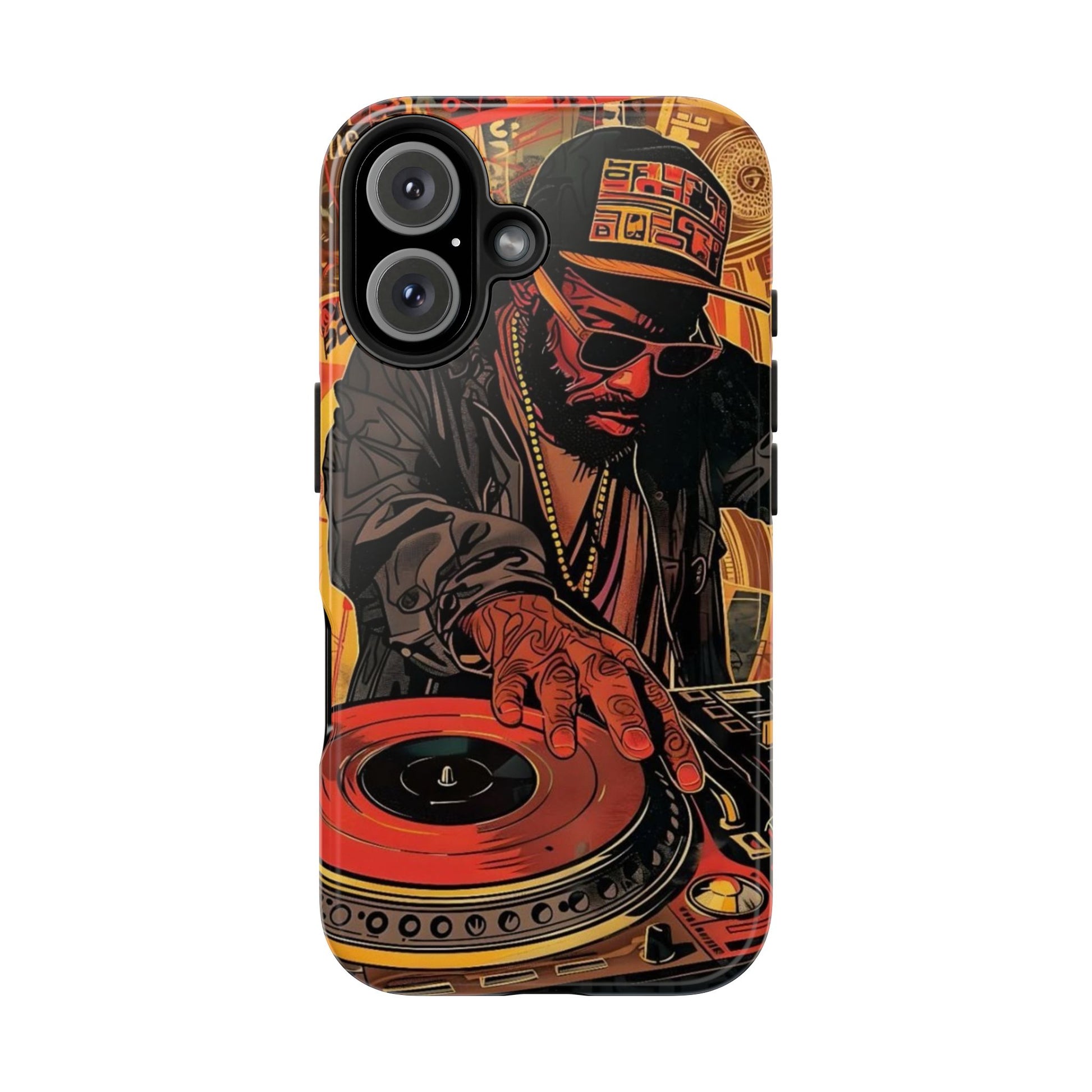 DJ on Turntables Hip Hop Phone Cases for Iphones & Samsung Phones