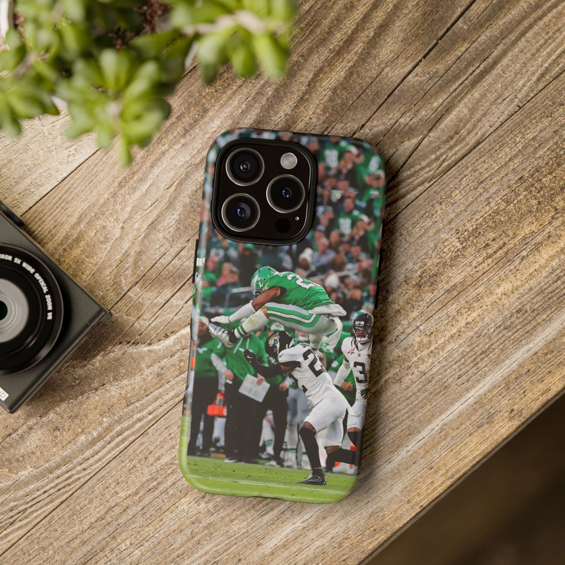 Saquon Barkley The Huddle Eagles Football Tough Cases for iPhones, Samsung, and Pixel
