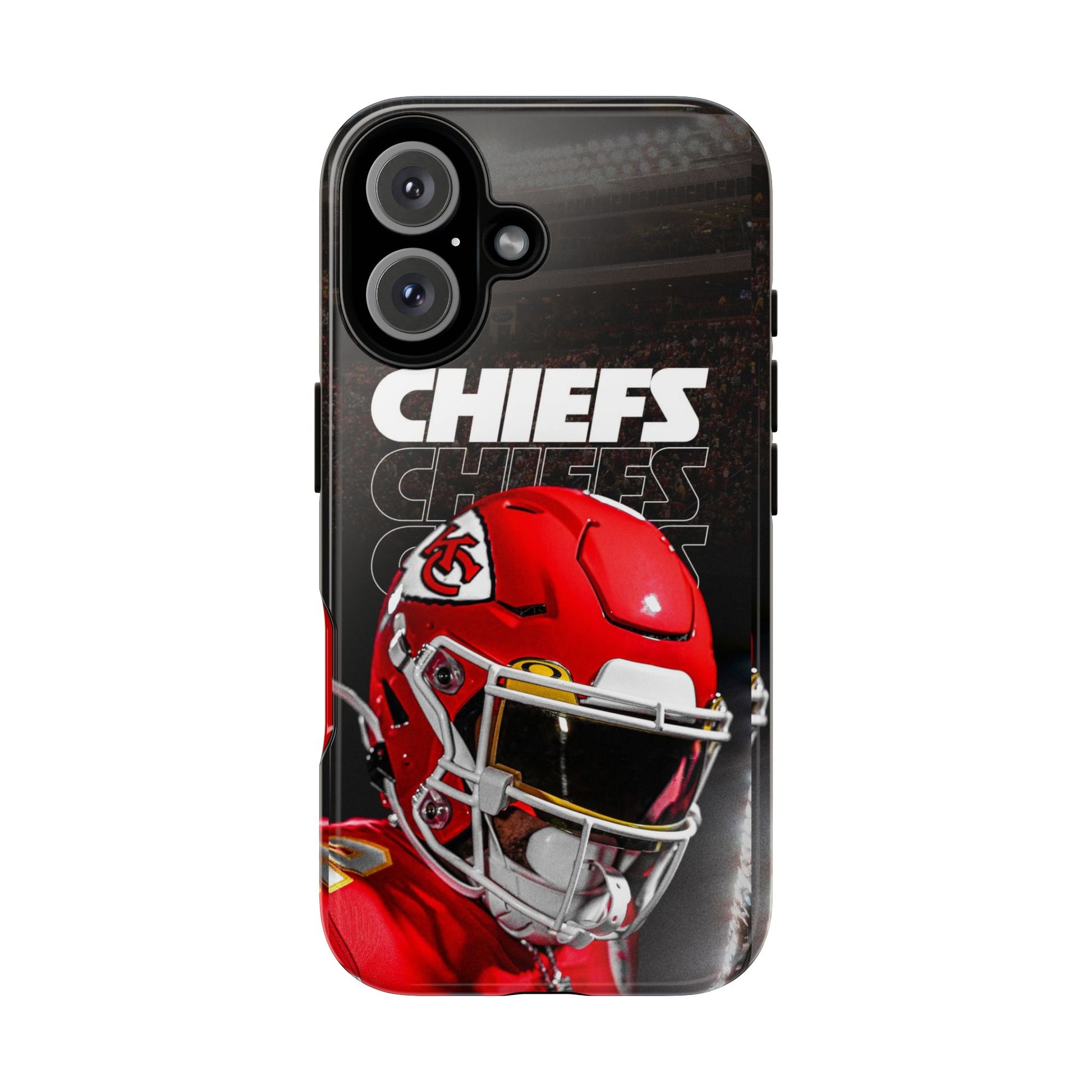 Kansas City Chiefs Football Helmet Logo Tough Cases for iPhones, Samsung, and Pixel