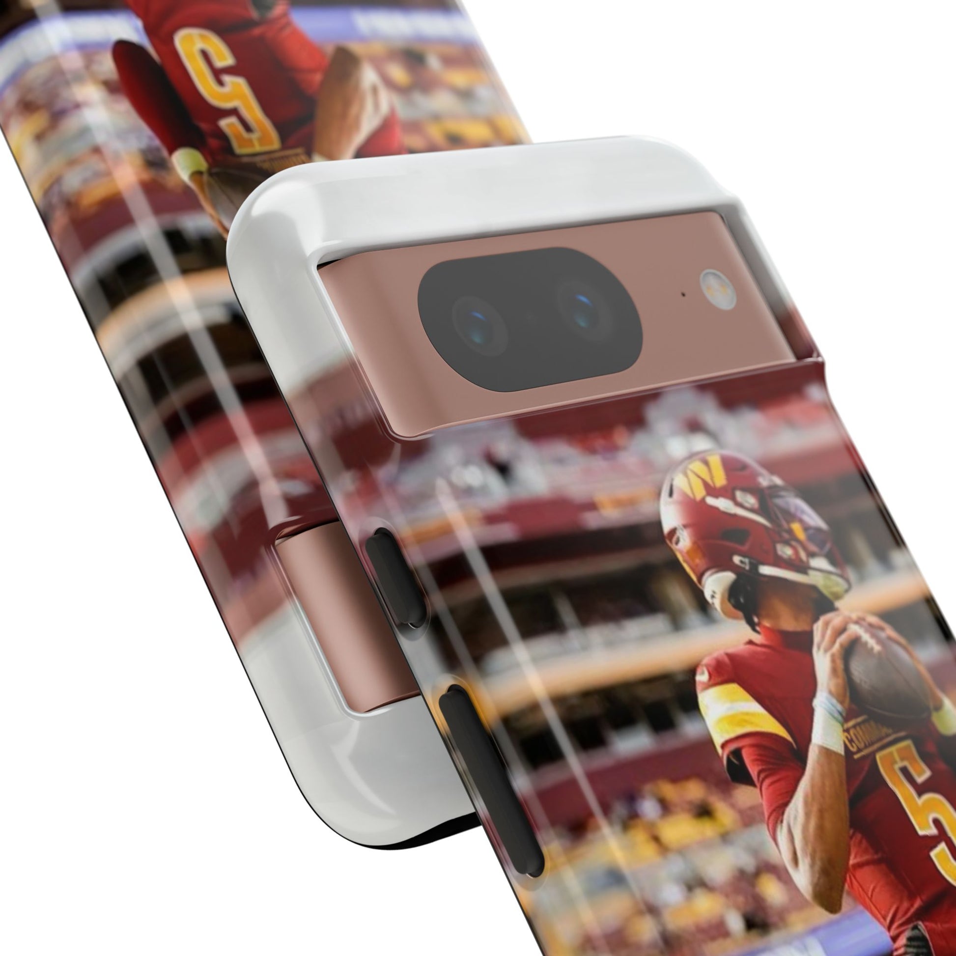 Jayden Daniels Washington Football Tough Cases for iPhones, Samsung, and Pixel
