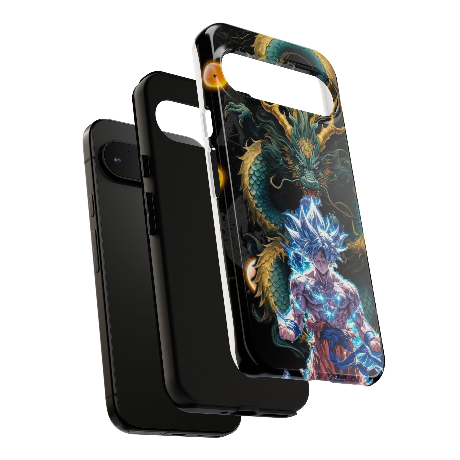 Anime Goku x Shenron Dragonball Z Tough Cases for iPhones, Samsung, and Pixel