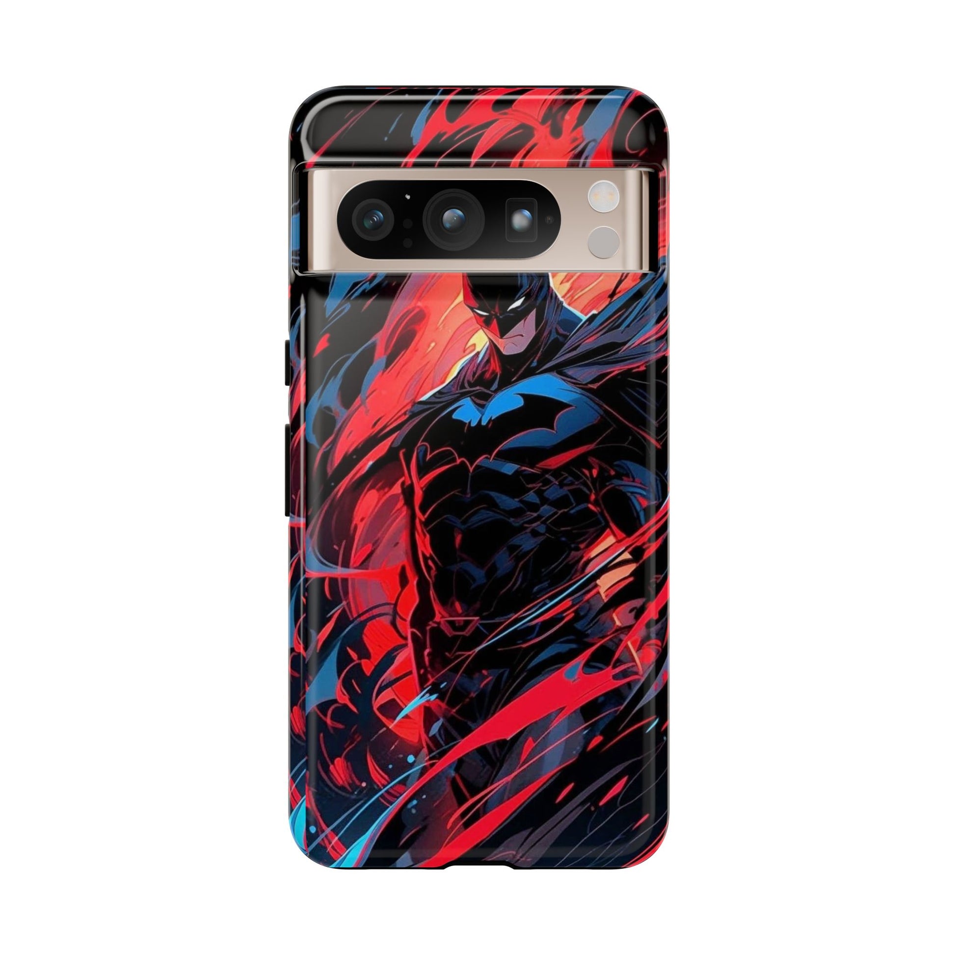 The Dark Knight Batman Art Tough Cases for iPhones, Samsung, and Pixel