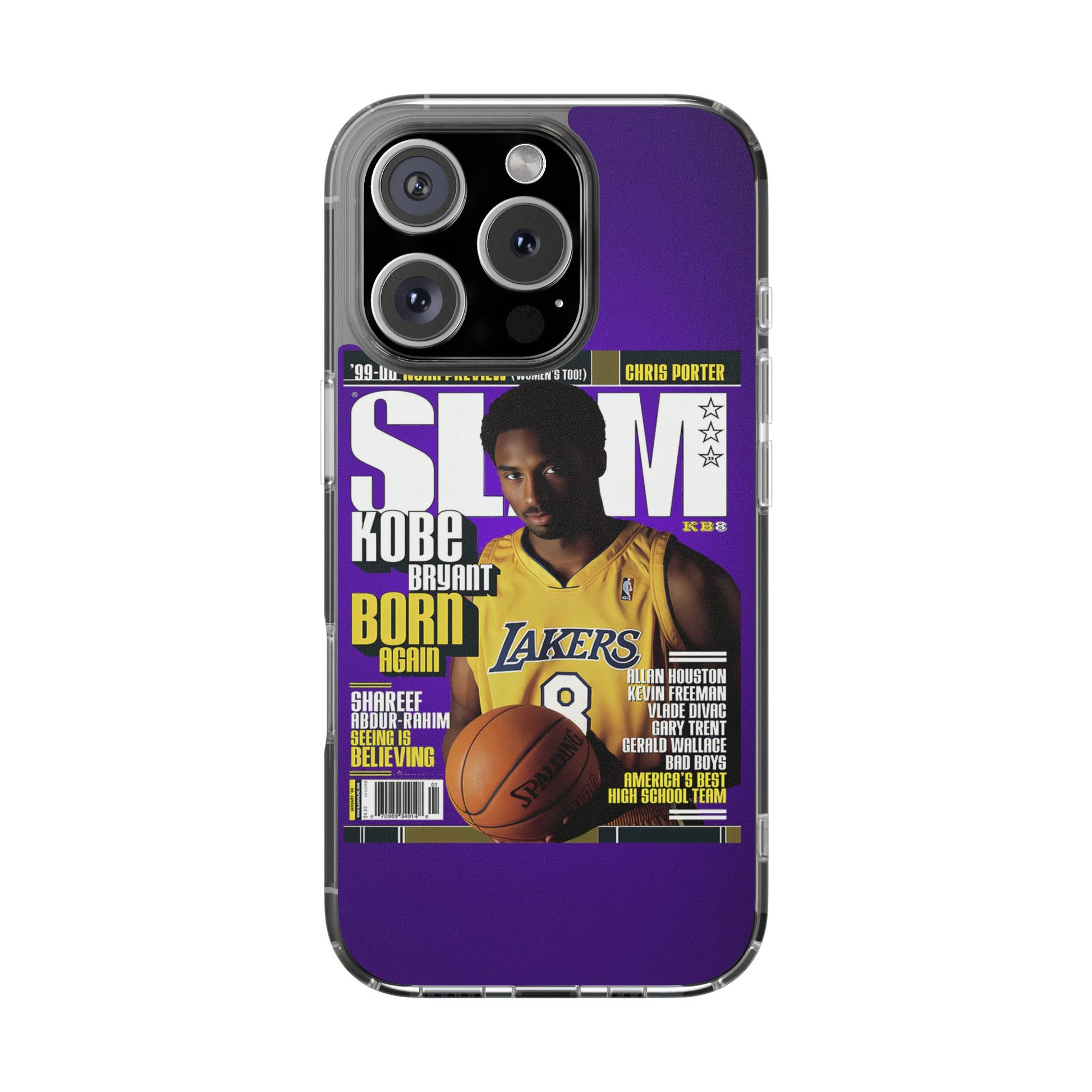 SLAM Cover Kobe Basketball Inspired design Clear Phone Cases