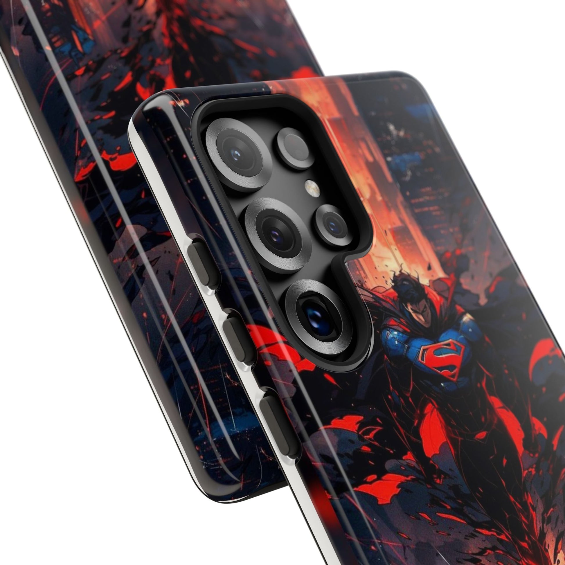 Anime Superman Tough Cases for iPhones, Samsung, and Pixel