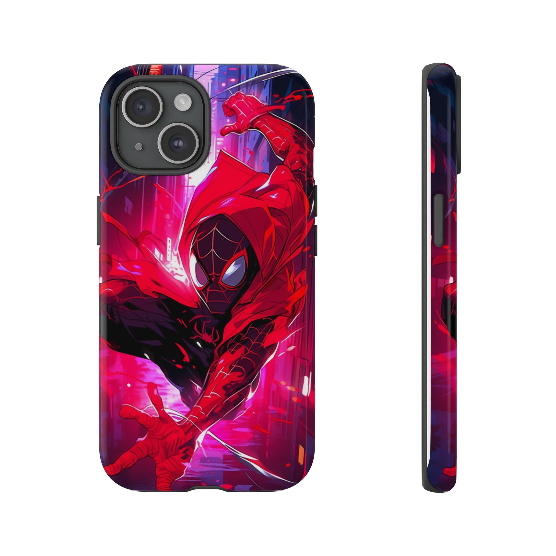 Miles Morales Spiderman Phone Case, Tough Cases for iPhones, Samsung, and Pixel