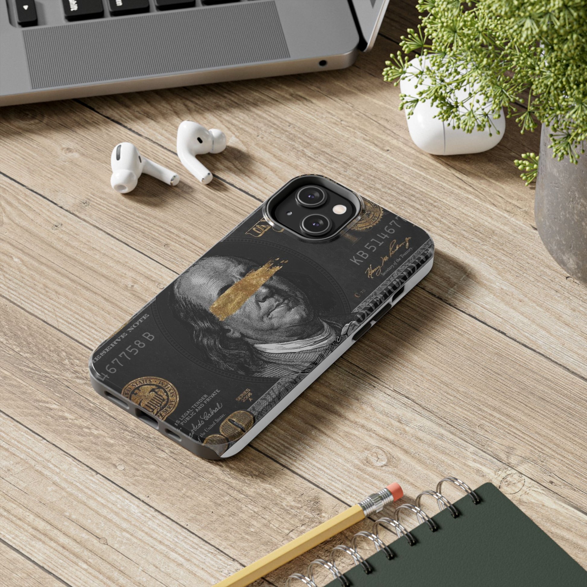 Hundred Dollar Bill Phone Cases for Iphones & Samsung Durable